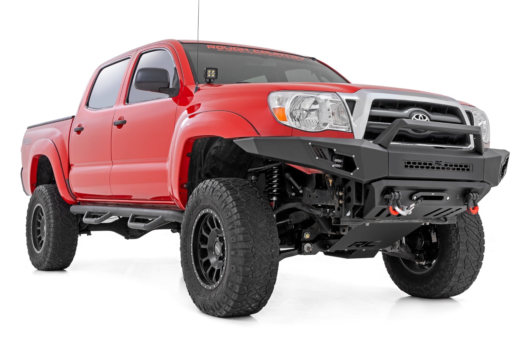 LED Light Kit | Ditch Mount | Black Series Round | 3.5 Inch | Amber DRL | Toyota Tacoma (05-15) view 3
