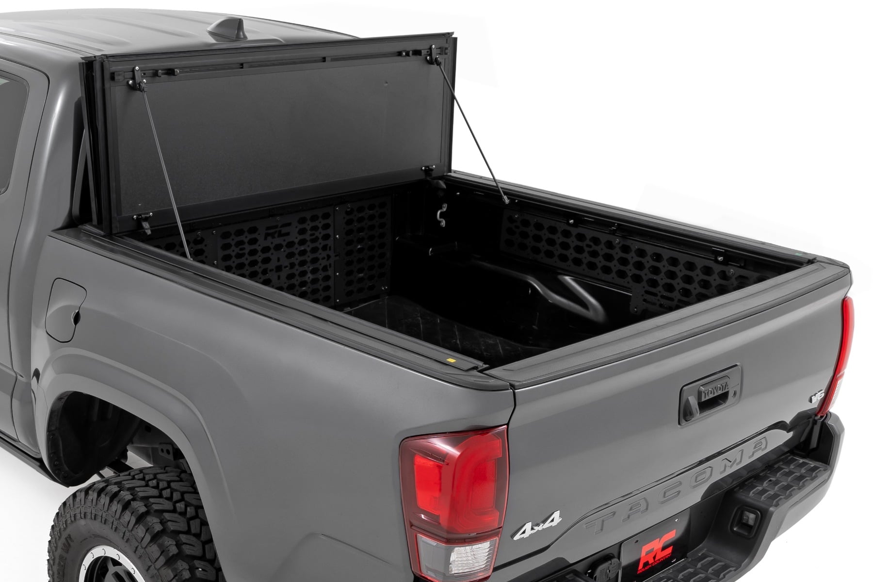 Hard Tri-Fold Flip Up Bed Cover | 6' Bed | Toyota Tacoma 2WD/4WD (2016-2023) view 2
