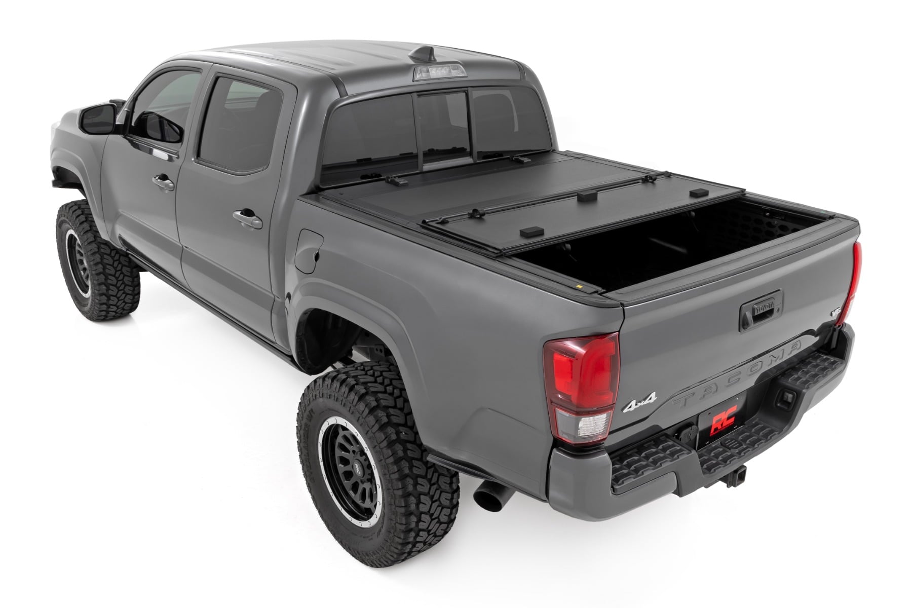 Hard Tri-Fold Flip Up Bed Cover | 6' Bed | Toyota Tacoma 2WD/4WD (2005-2015) view 4