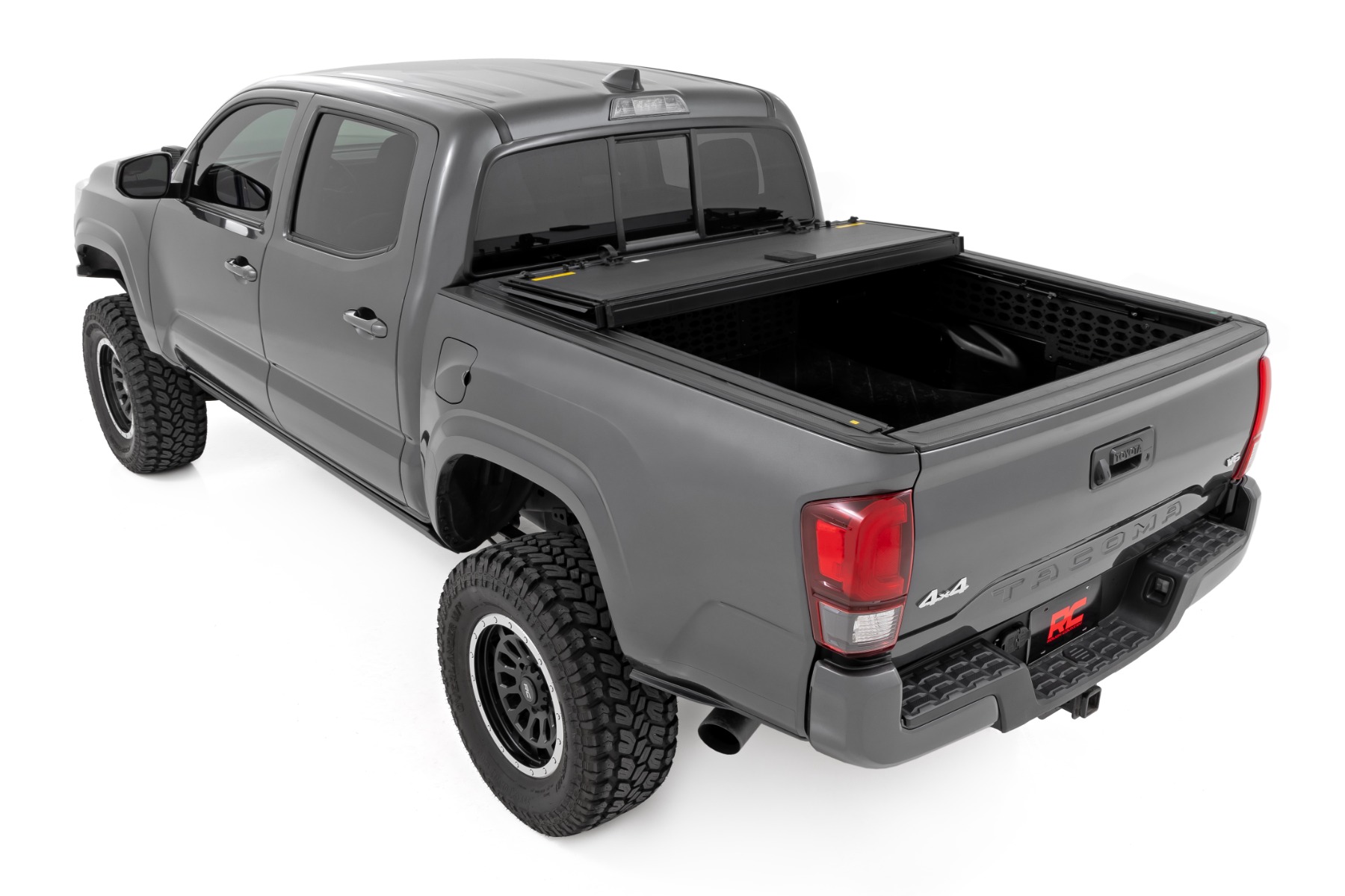 Hard Tri-Fold Flip Up Bed Cover | 5' Bed | Toyota Tacoma 2WD/4WD (2005-2015) view 5