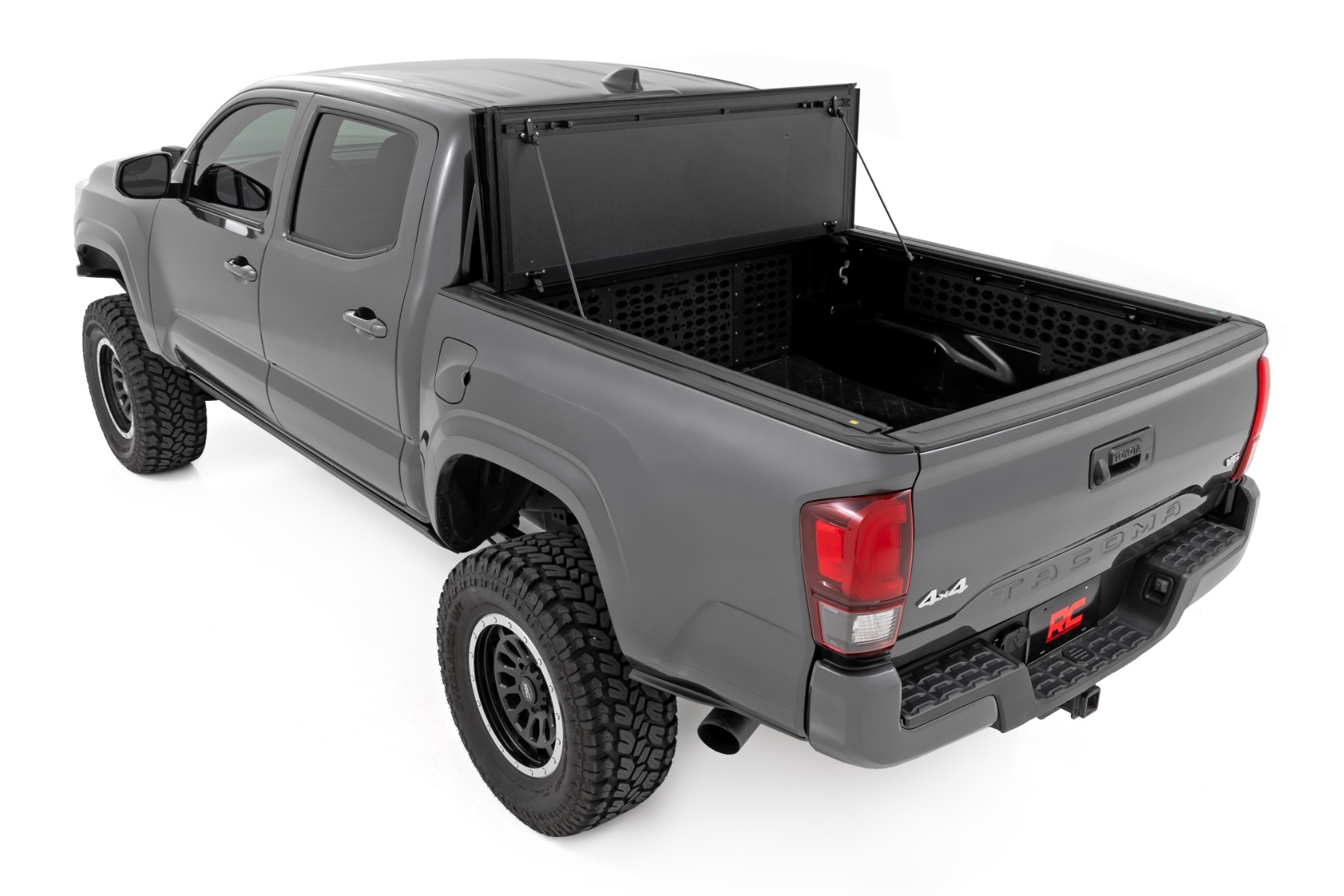 Hard Tri-Fold Flip Up Bed Cover | 5' Bed | Toyota Tacoma 2WD/4WD (2005-2015) view 6