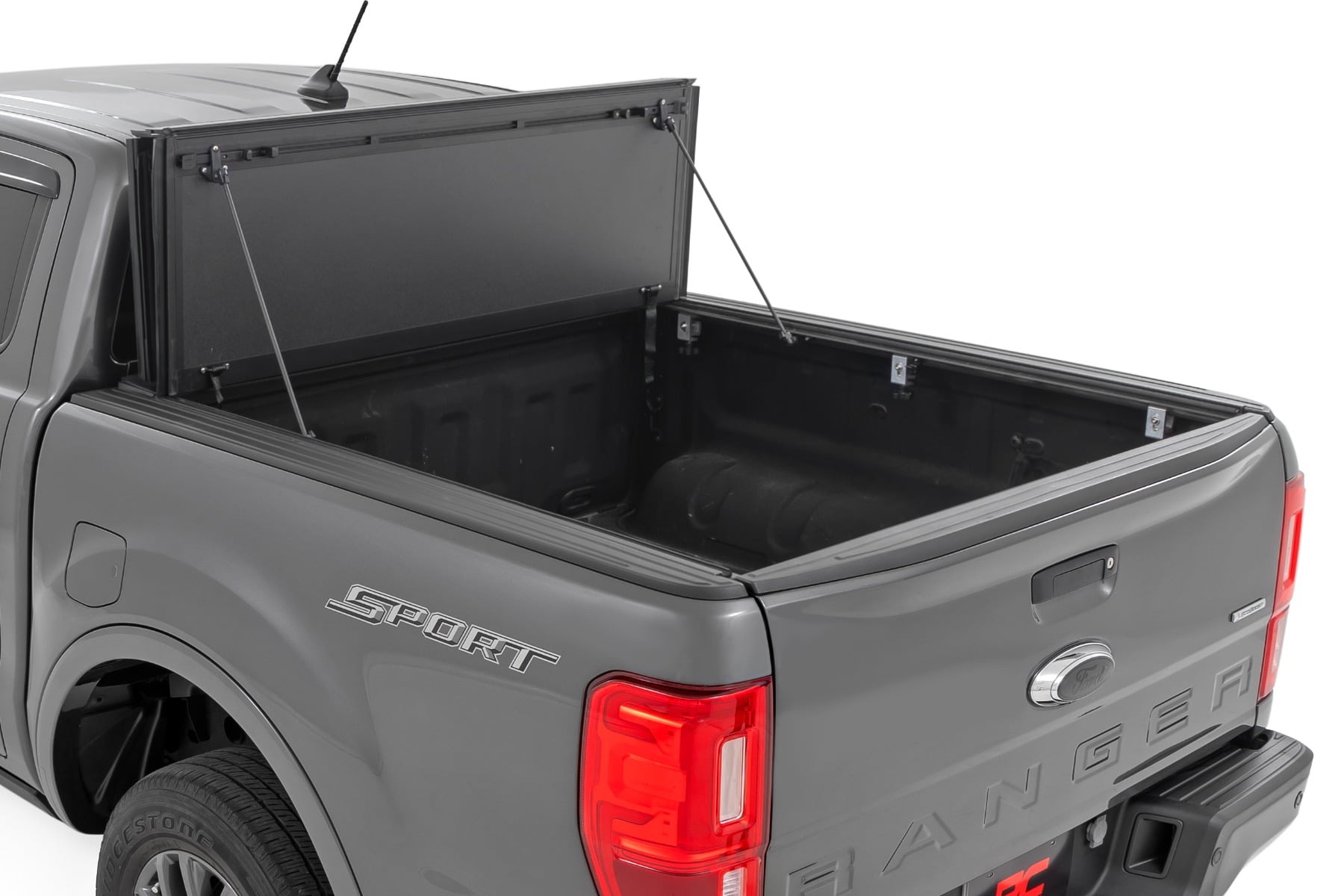 Hard Tri-Fold Flip Up Bed Cover | 5' Bed | Ford Ranger 2WD/4WD (2019-2023) view 2