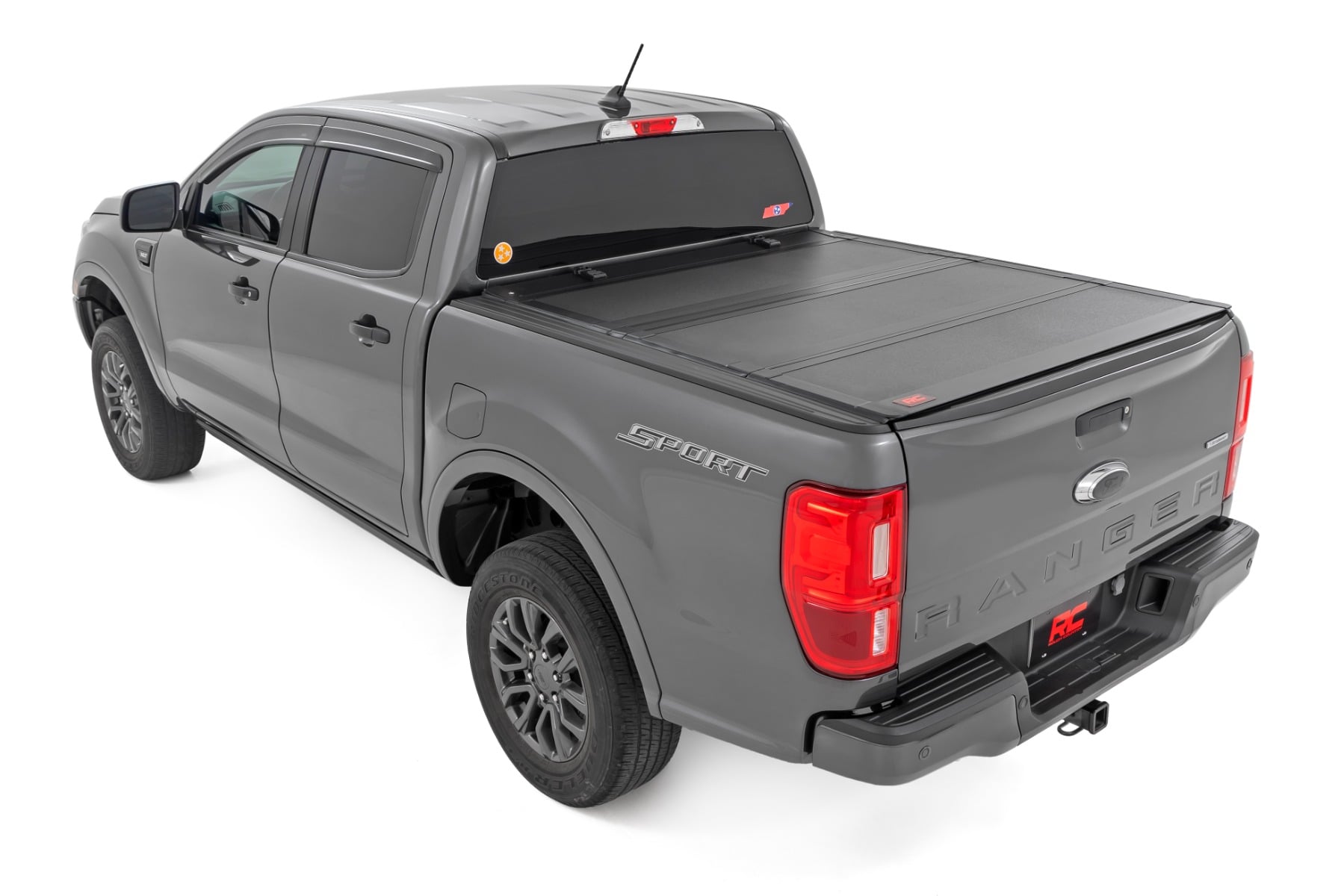 Hard Tri-Fold Flip Up Bed Cover | 5' Bed | Ford Ranger 2WD/4WD (2019-2023) view 3