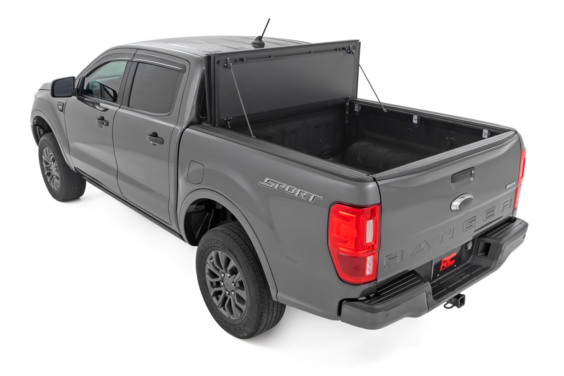 Hard Tri-Fold Flip Up Bed Cover | 5' Bed | Ford Ranger 2WD/4WD (2019-2023) view 6