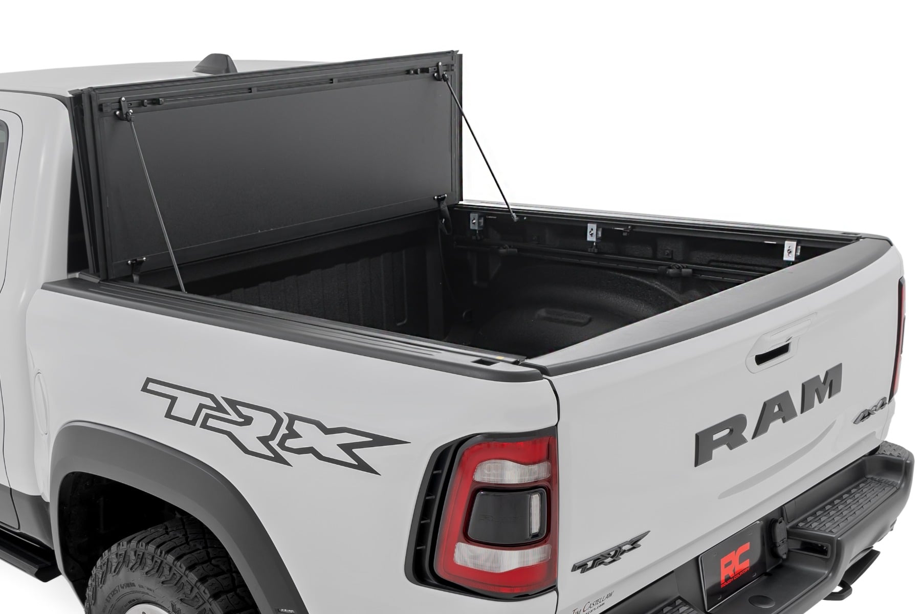 Hard Tri-Fold Flip Up Bed Cover | 6'4" | Ram 1500 (19-26)/1500 TRX (21-24) view 2