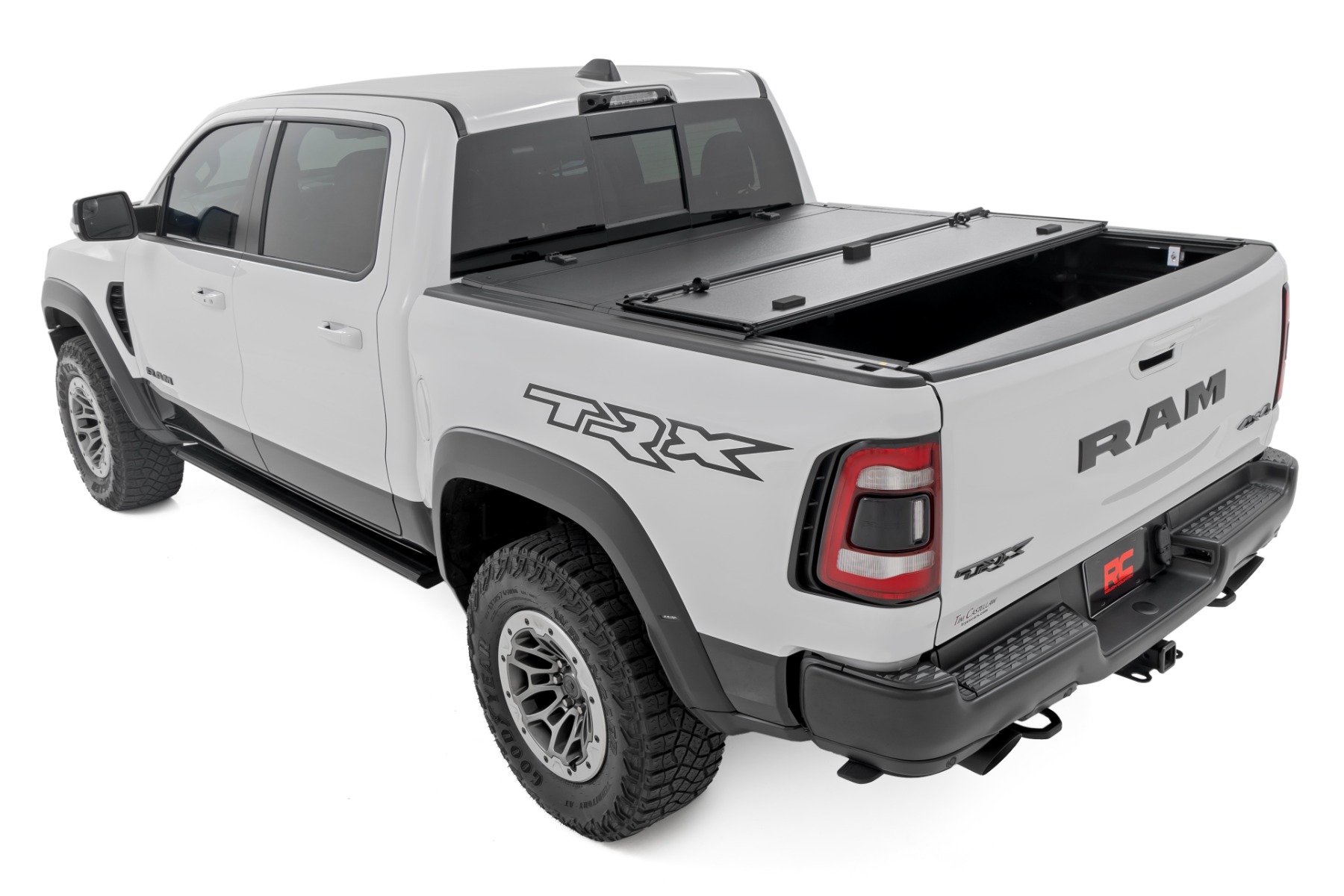 Hard Tri-Fold Flip Up Fold Bed Cover | 5'7" Bed | Ram 1500 (19-26)/1500 TRX (21-24) view 4