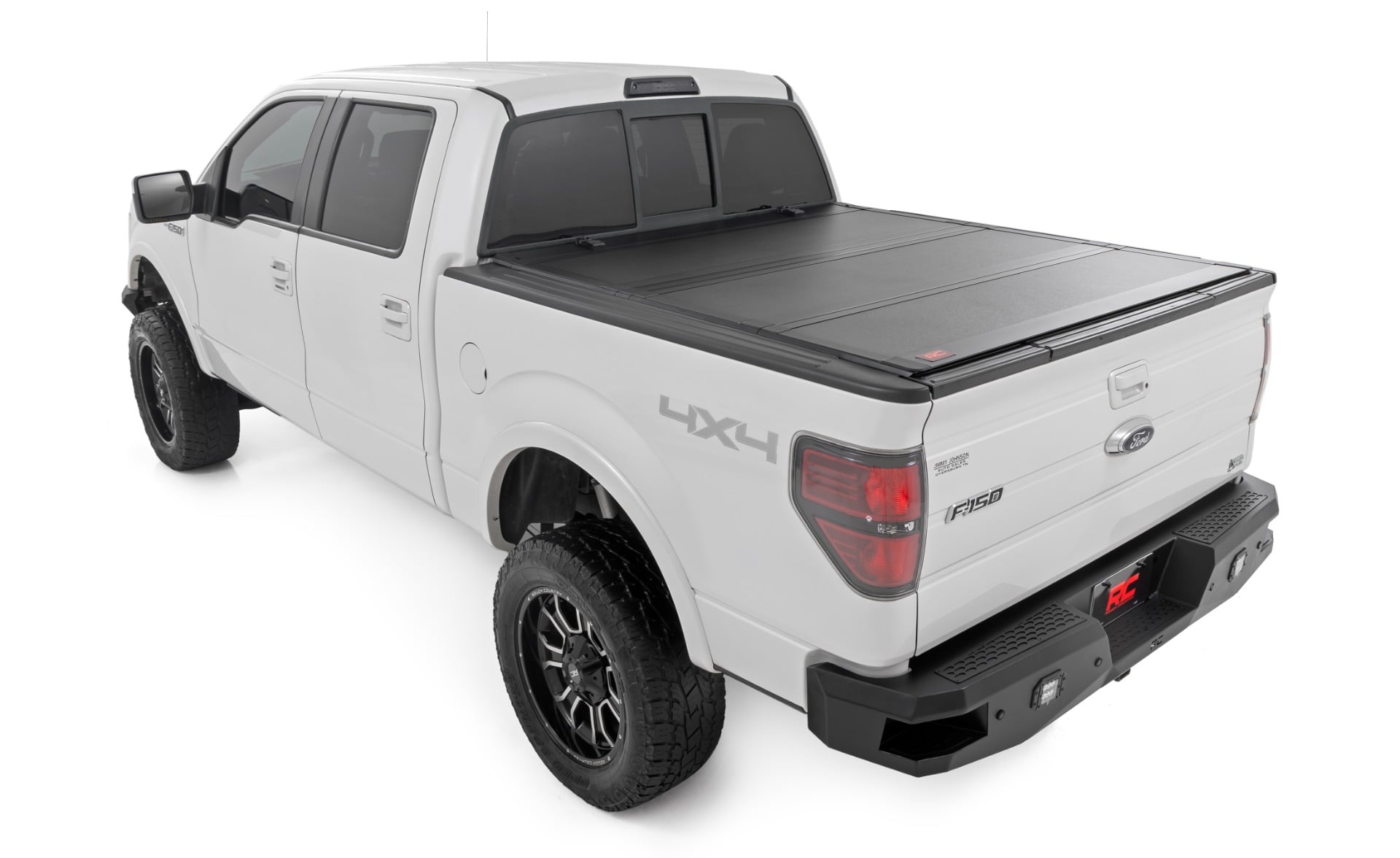 Hard Tri-Fold Flip Up Bed Cover | 5'7" Bed | Ford F-150 2WD/4WD (2004-2014) view 3