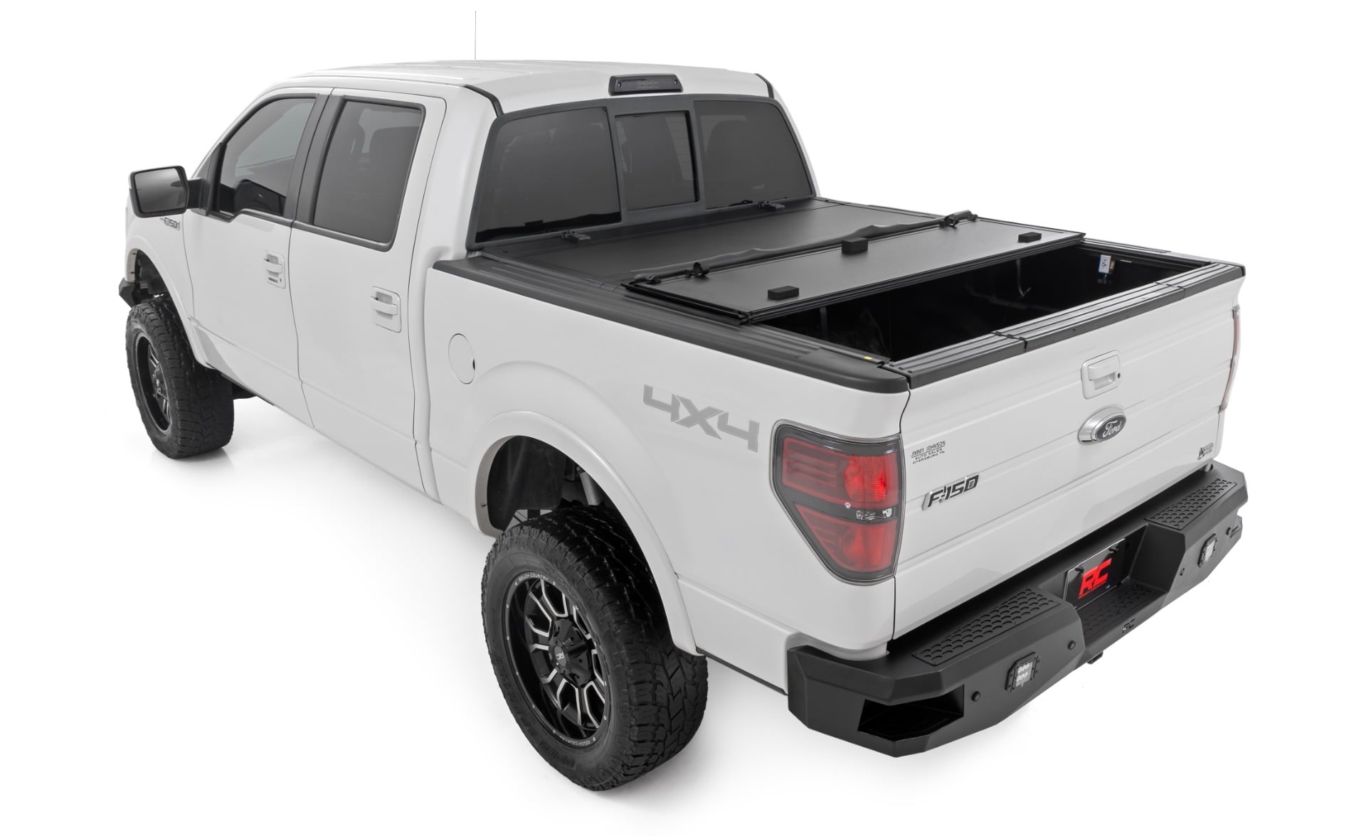 Hard Tri-Fold Flip Up Bed Cover | 6'7" Bed | Ford F-150 2WD/4WD (2004-2014) view 4