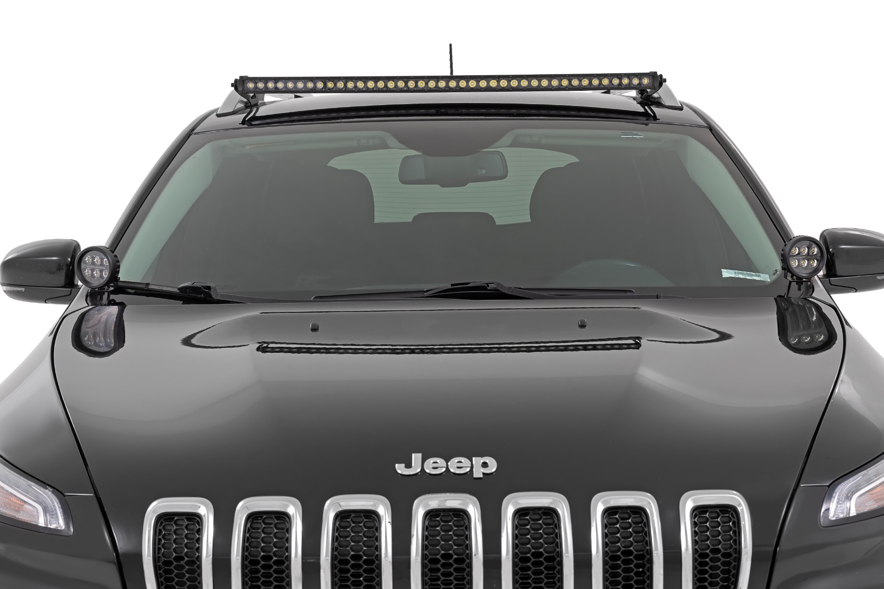 LED Light Kit | Ditch Mount | 2" Black Pair | White DRL | Jeep Cherokee KL (14-21) — view 3