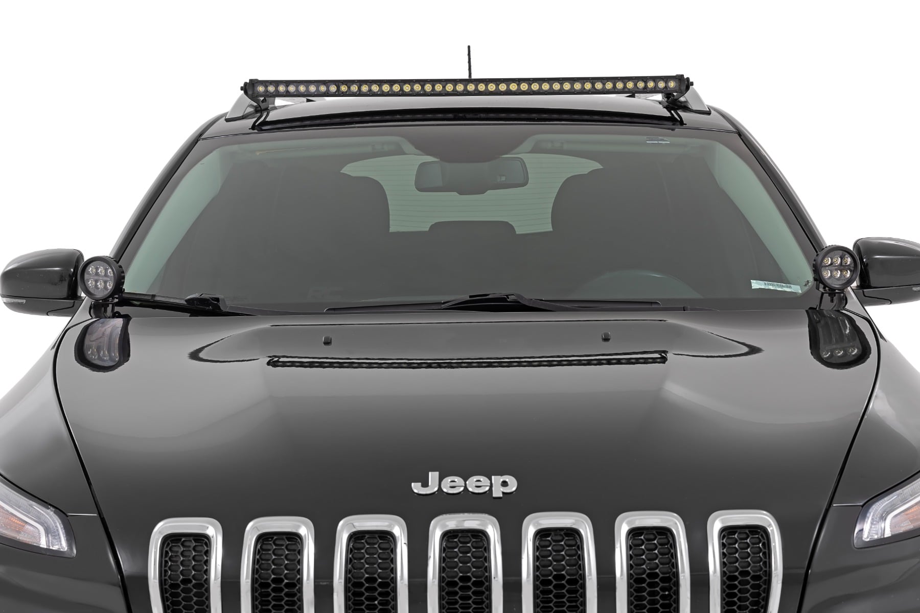 LED Light Kit | Ditch Mount | 2" Black Pair | Amber DRL | Jeep Cherokee KL (14-21) — view 3