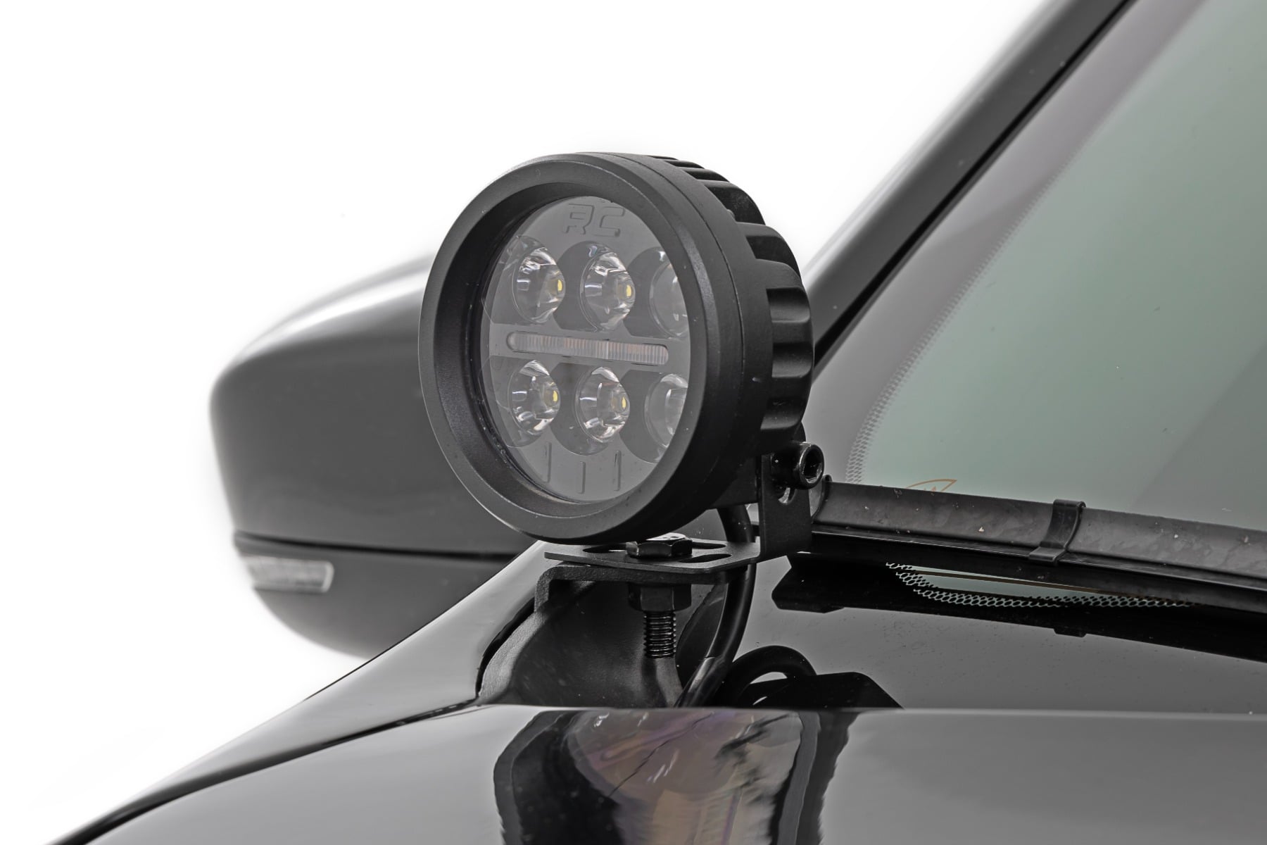 LED Light Kit | Ditch Mount | 2" Black Pair | Flood | Jeep Cherokee KL (14-21) view 2