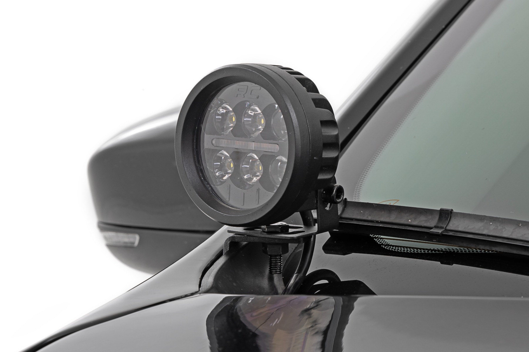 LED Light Kit | Ditch Mount | 2" Black Pair | White DRL | Jeep Cherokee KL (14-21) — view 2