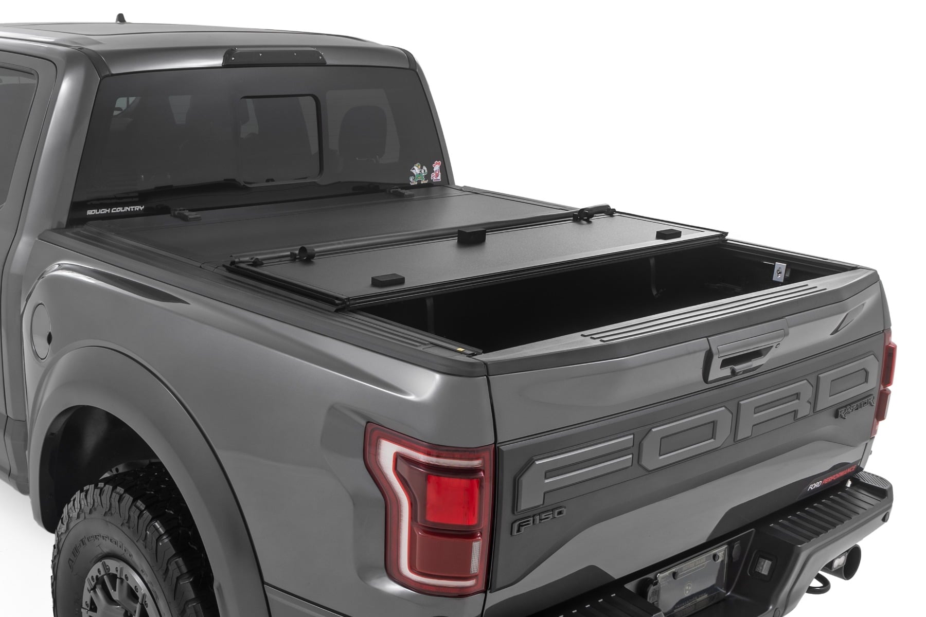 Hard Tri-Fold Flip Up Bed Cover | 5'7" Bed | Ford F-150 (21-26)/F-150 Lightning (22-26) view 5
