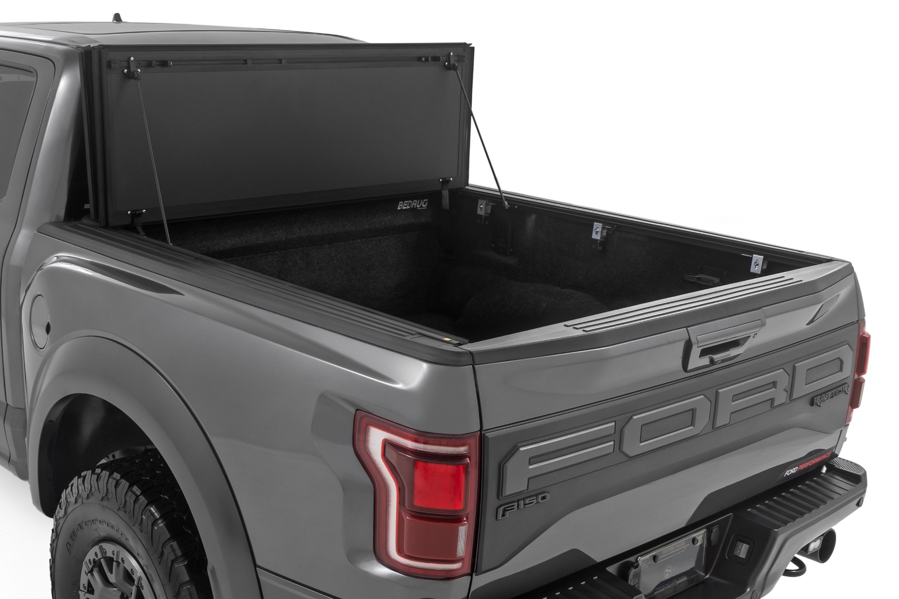 Hard Tri-Fold Flip Up Bed Cover | 5'7" Bed | Ford F-150 (21-26)/F-150 Lightning (22-26) view 2