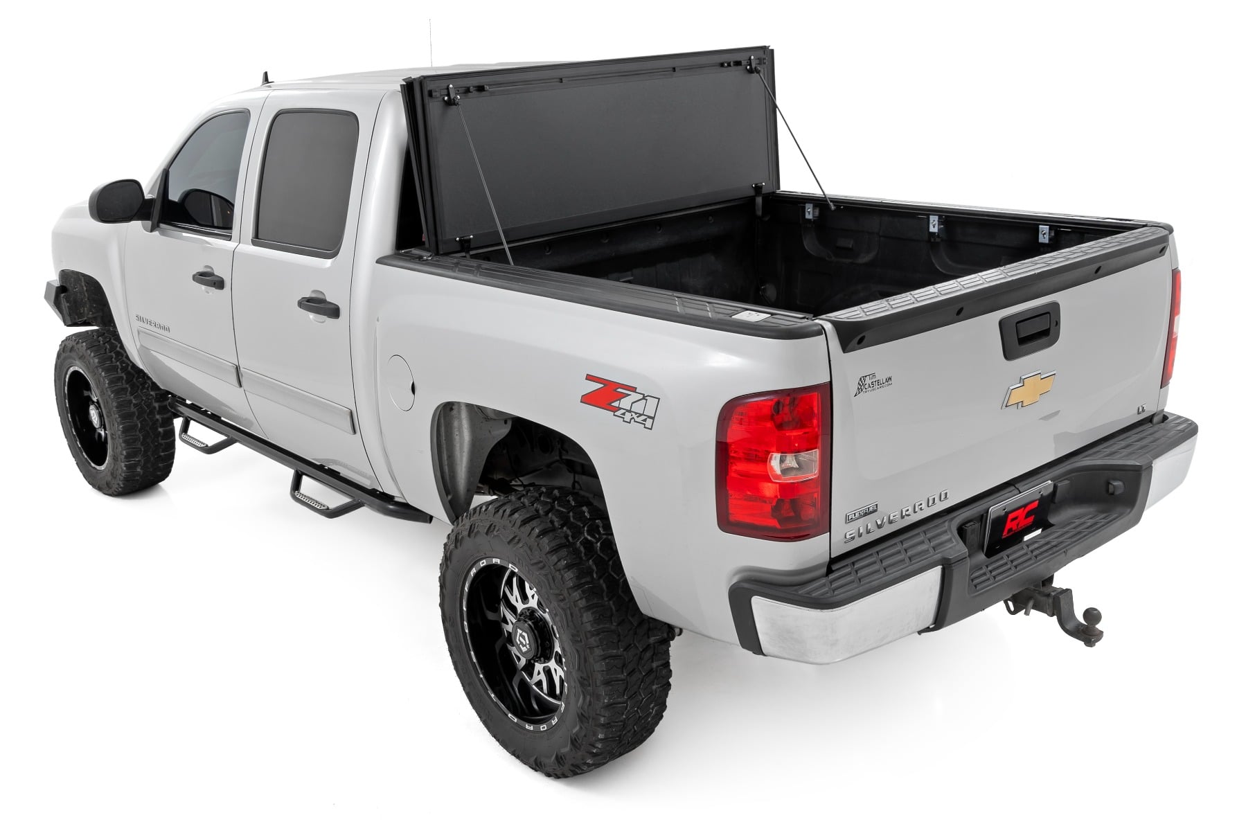 Hard Tri-Fold Flip Up Bed Cover | 5'9" Bed | Chevy/GMC 1500 (07-13) view 6