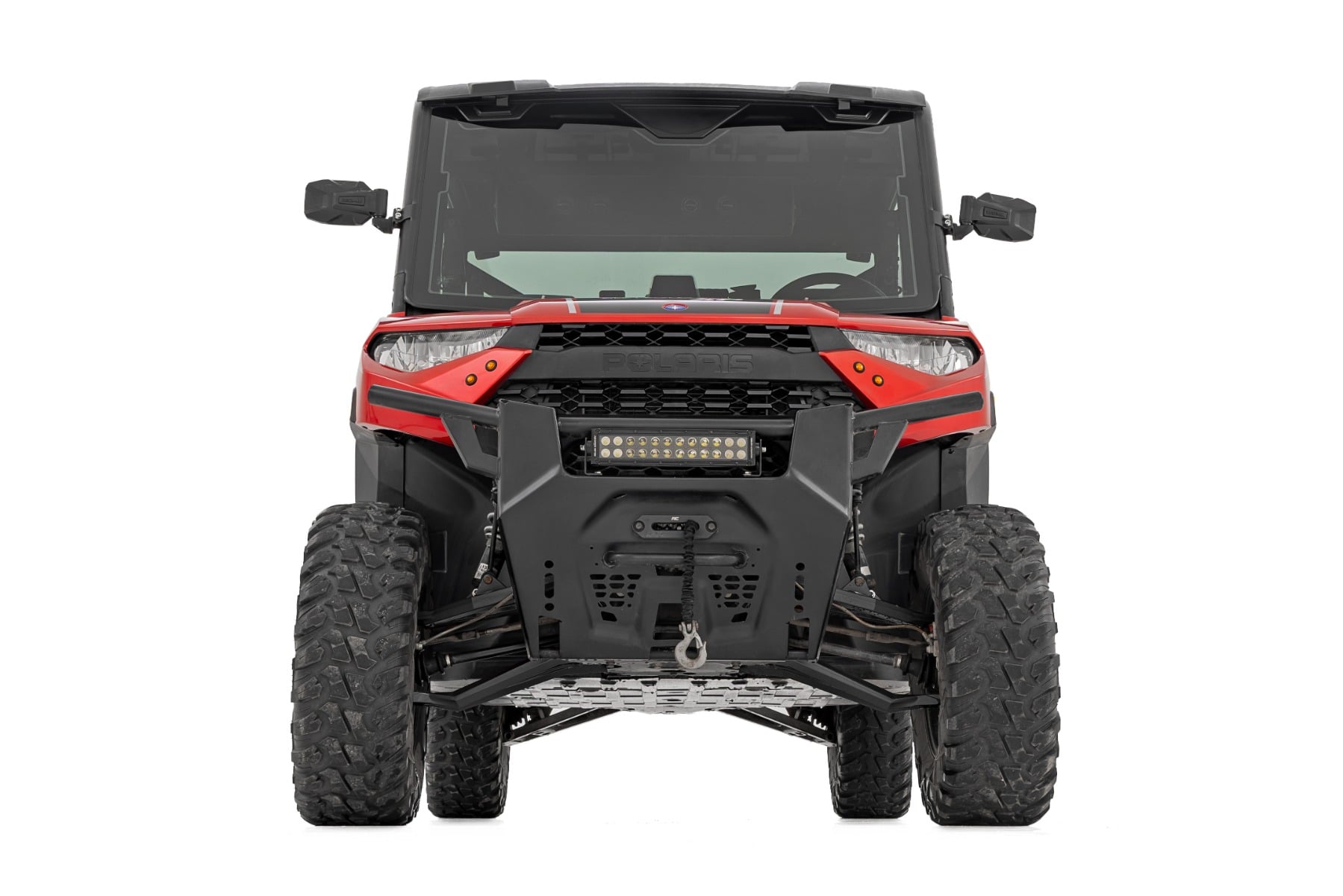 Black Forged Alum High Clearance 2" Fwd Offset Control Arms w/Ball Joints | Polaris Ranger 1000XP — view 3