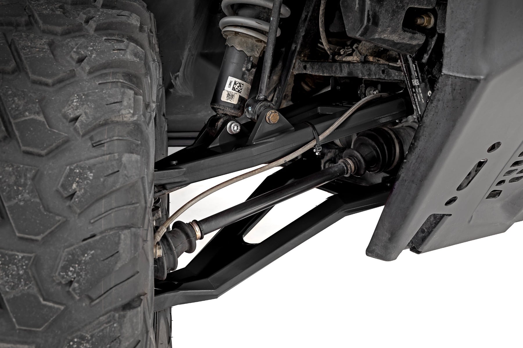 Black Forged Alum High Clearance 2" Fwd Offset Control Arms w/Ball Joints | Polaris Ranger 1000XP — view 2