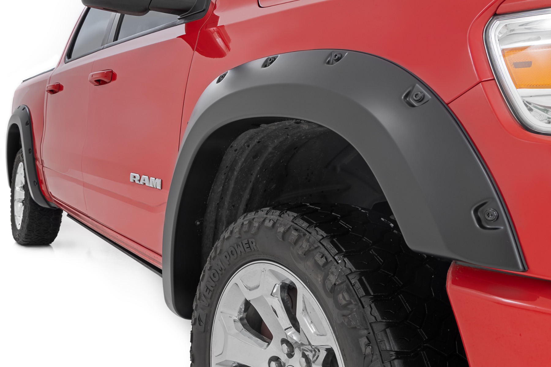 Pocket Fender Flares | PR4 Flame Red | Ram 1500 2WD/4WD (2019-2024) — view 4