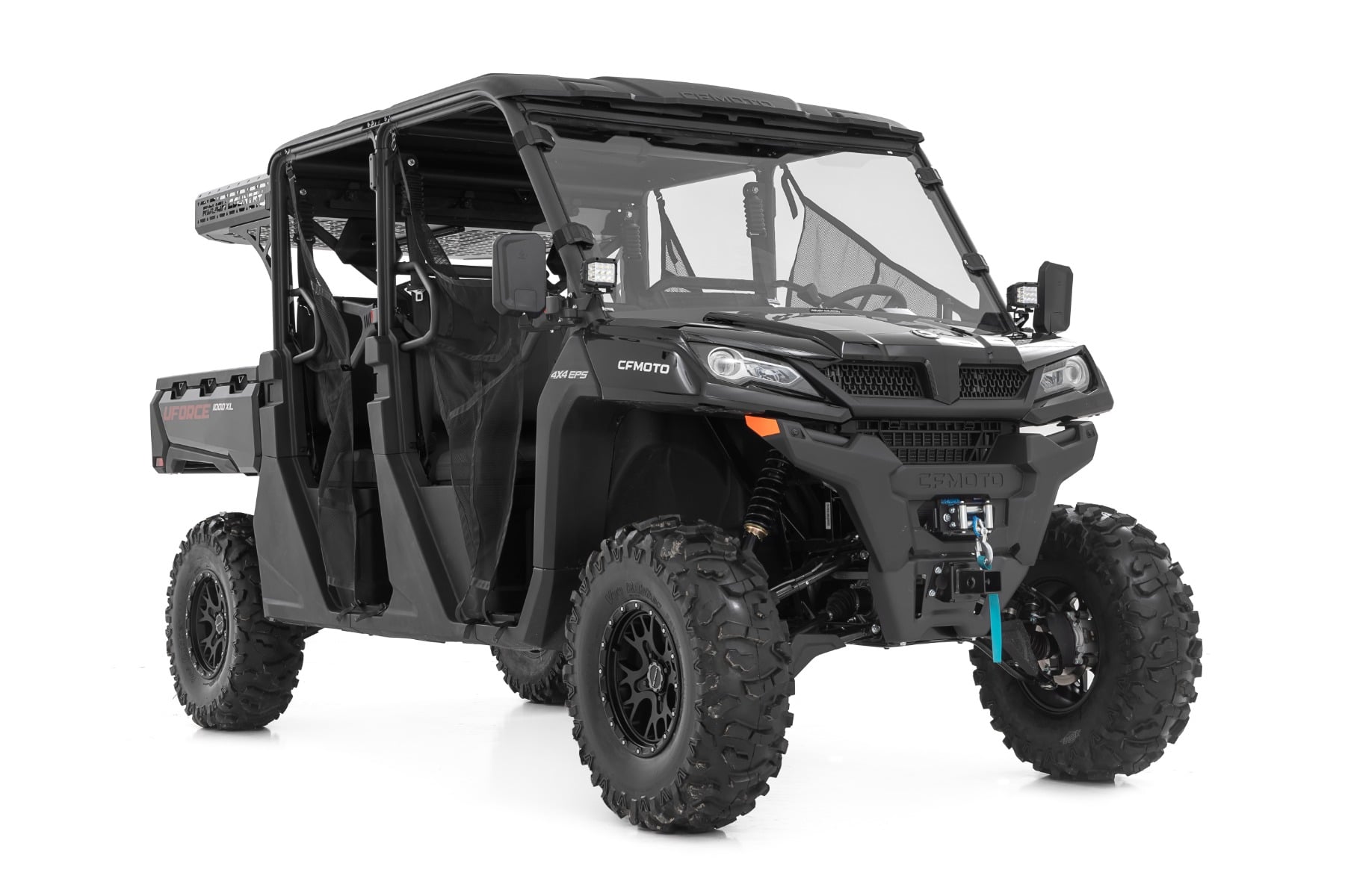 LED Light Kit | Cage Mount | 2" Black Pair | White DRL | CFMOTO UFORCE 1000 view 3