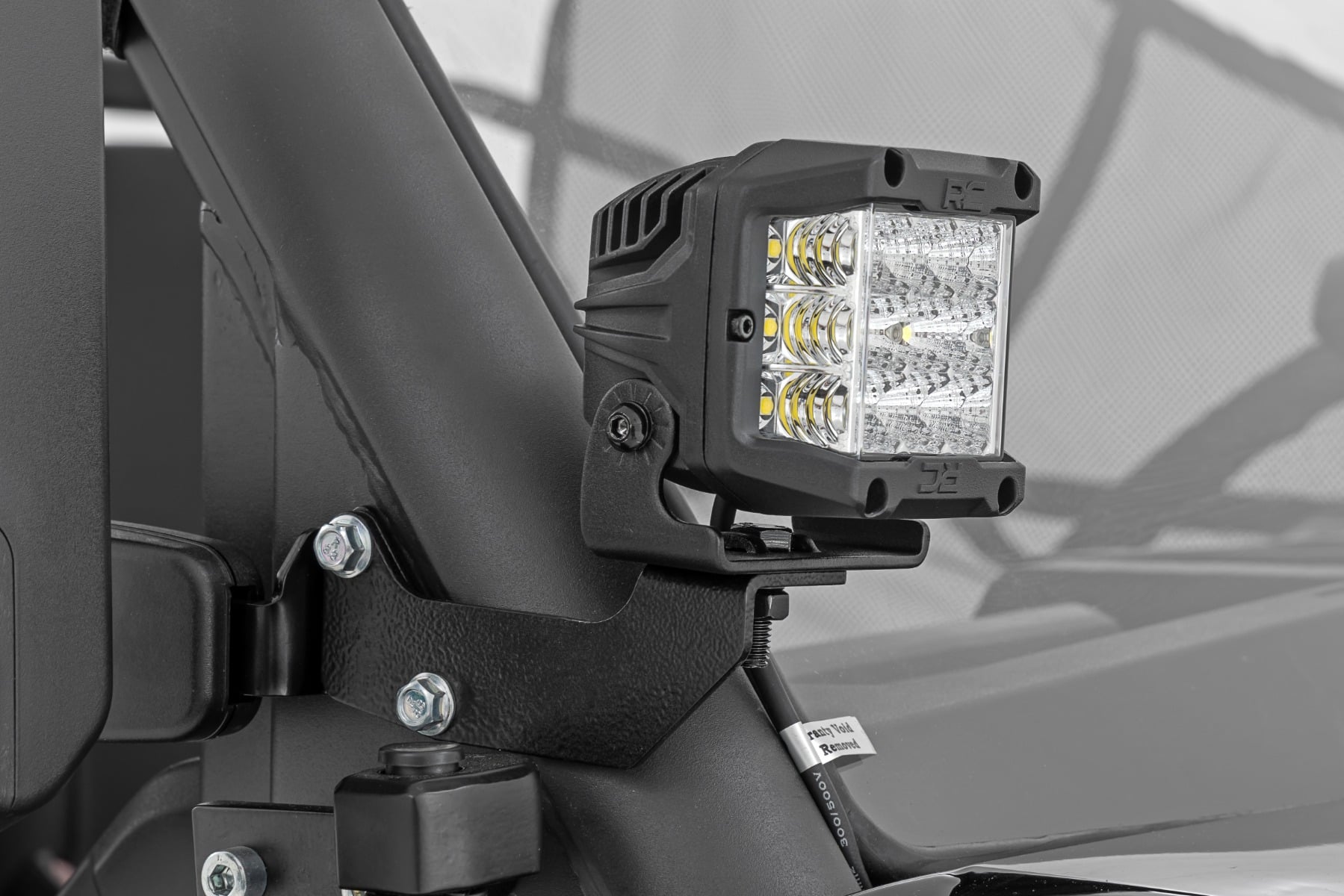 LED Light Kit | Cage Mount | 2" Chrome Pair | Wide Angle | CFMOTO UFORCE 1000 view 2