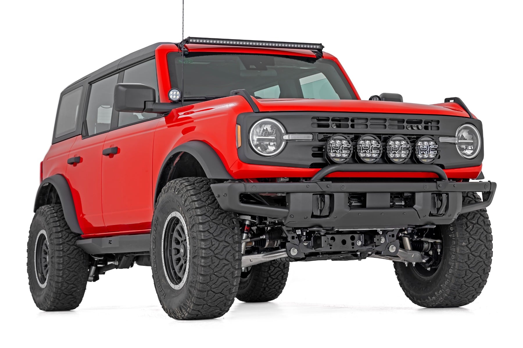 Light Bar Mount | 6.5 Inch Round LED (Quad) | OE Modular Steel | Ford Bronco (21-26) view 3
