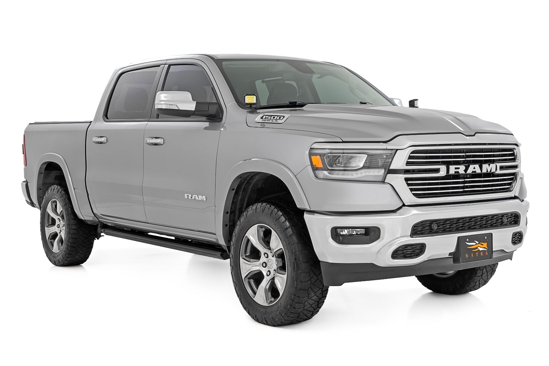 LED Light Kit | Ditch Mount | Black Series Round | 3.5 Inch | Amber DRL | Ram 1500 (19-26) view 3