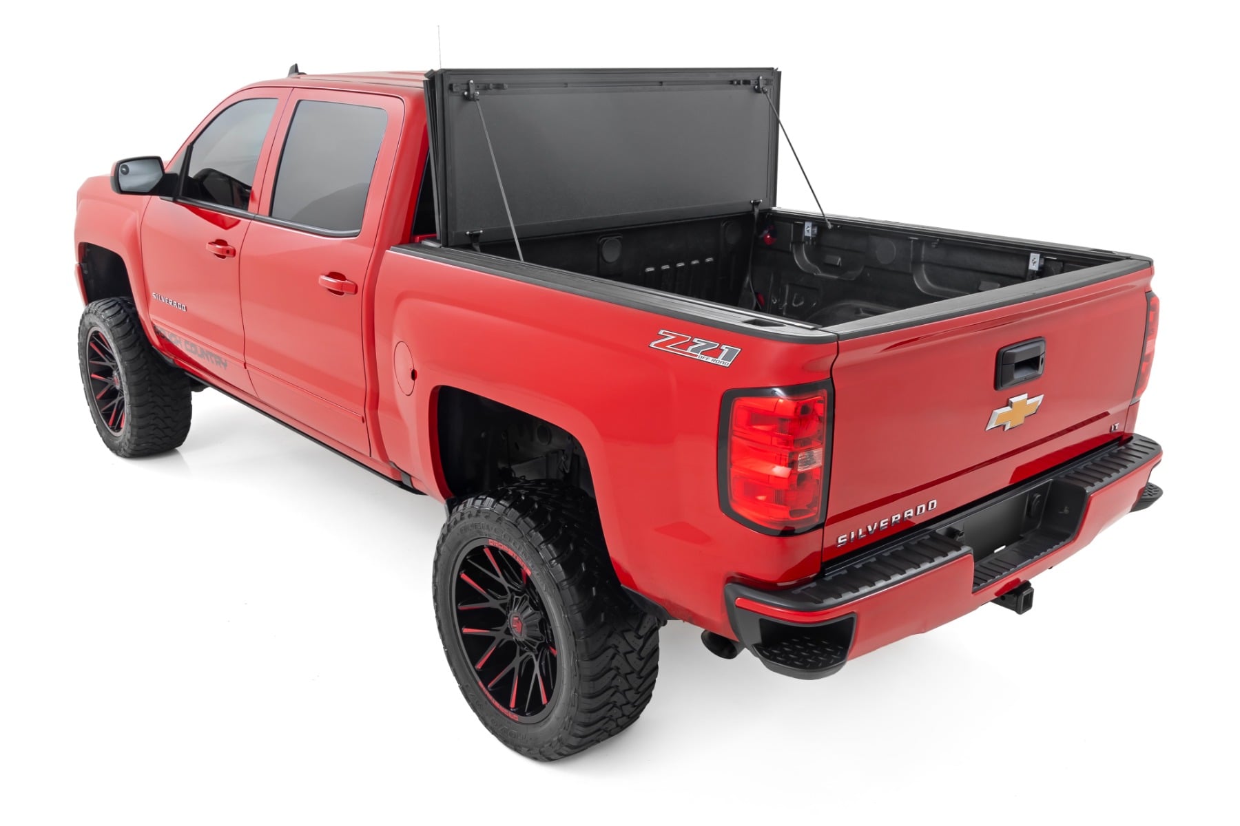 Hard Tri-Fold Flip Up Bed Cover | 5'9" Bed | Chevy/GMC 1500 (14-18 & Classic) view 5