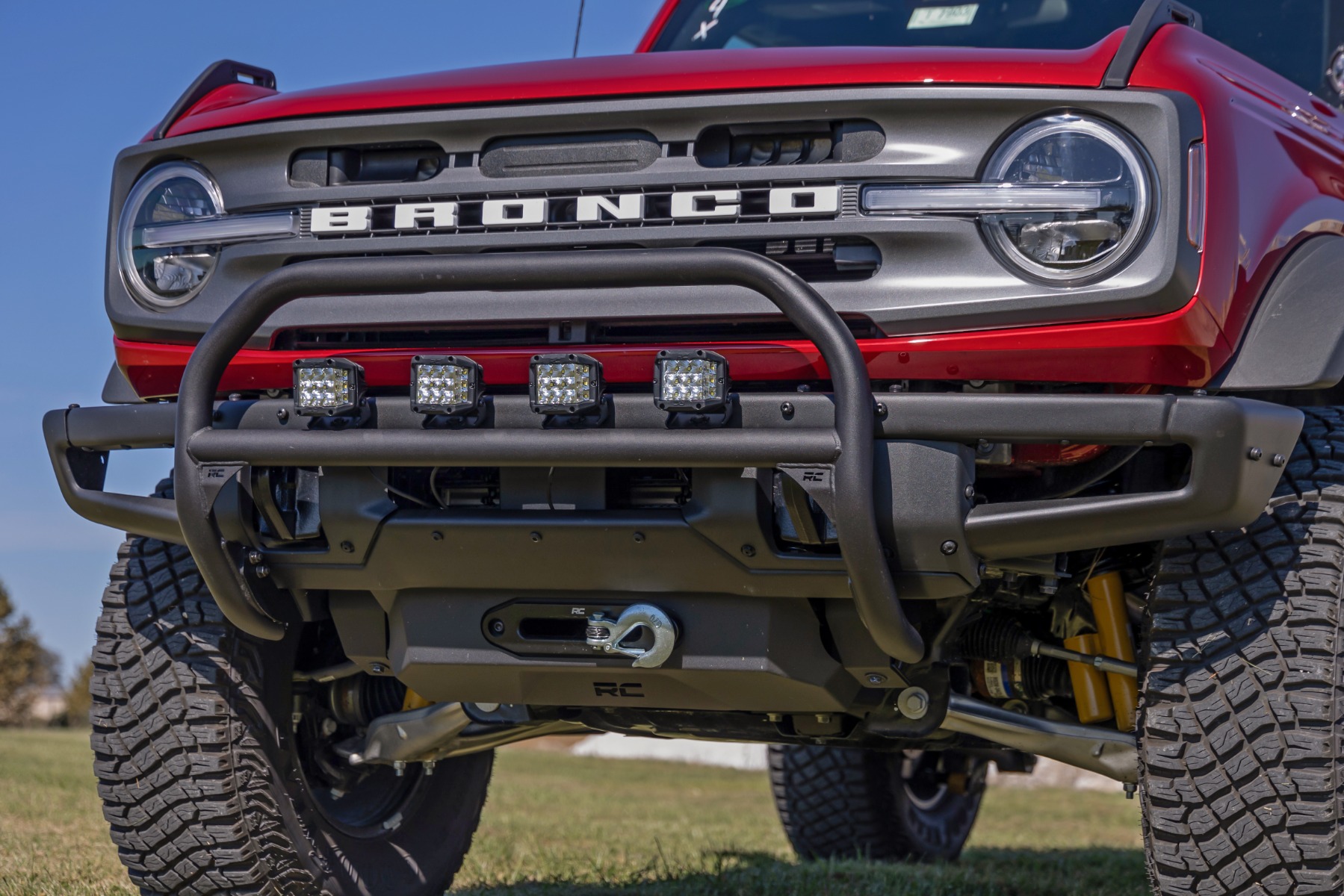 Nudge Bar | 20 Inch BLK DRL Single Row LED | OE Modular Steel | Ford Bronco (21-26) — view 6