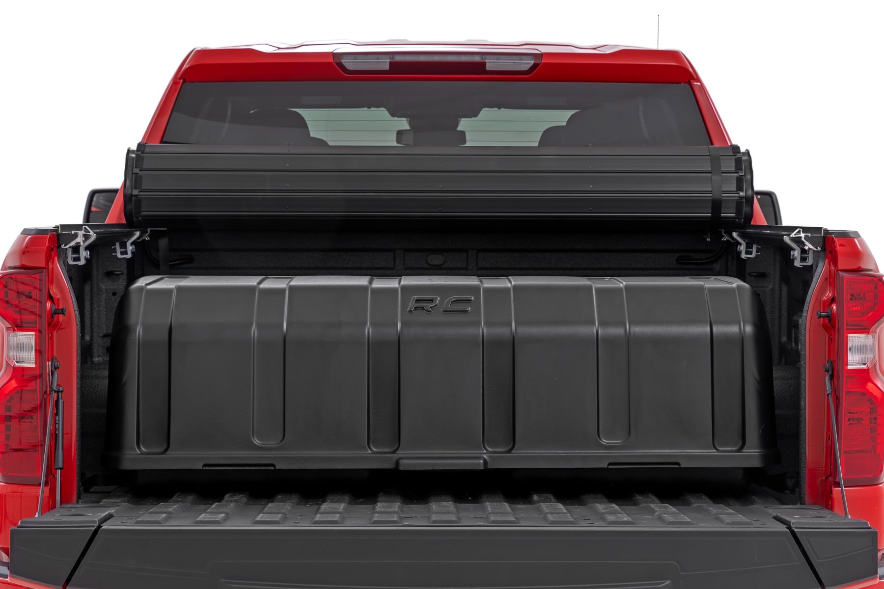 Truck Bed Cargo Storage Box | Lid & Box | Easy Access | Full Size 56" view 2