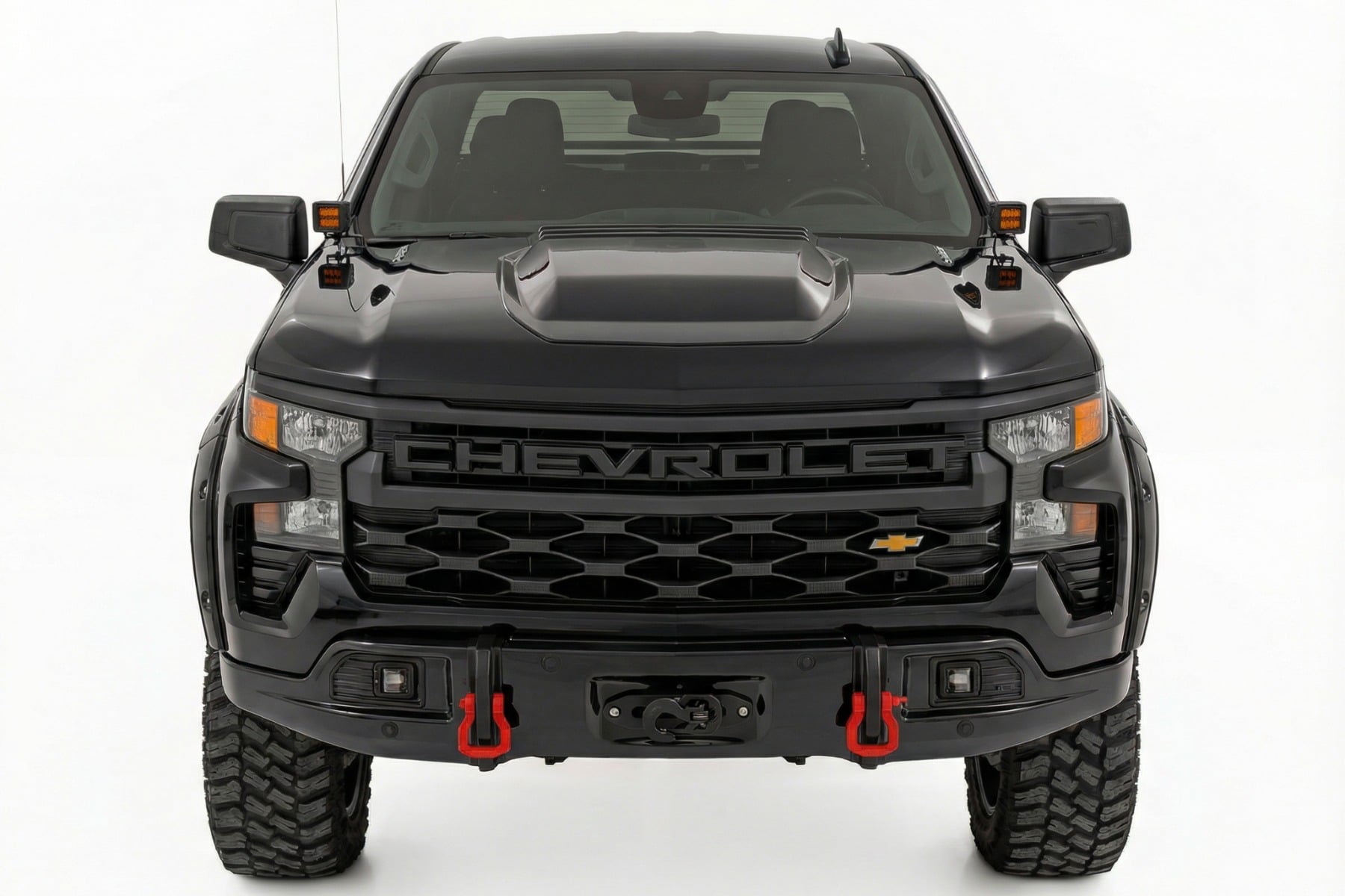 Front FXS Bumper | 12000S | GBA Black | Chevy Silverado 1500 2WD/4WD (23-26) — view 2