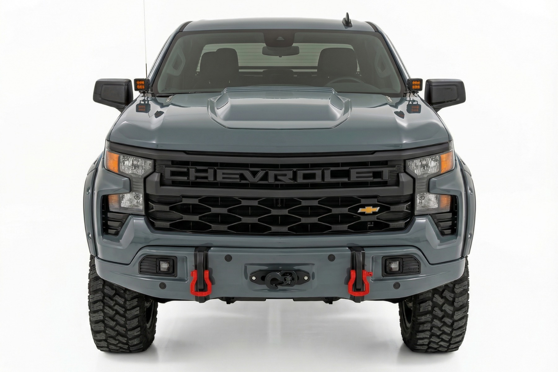 Front FXS Bumper | 12000S | GBD Cypress Gray | Chevy Silverado 1500 (23-26) — view 2