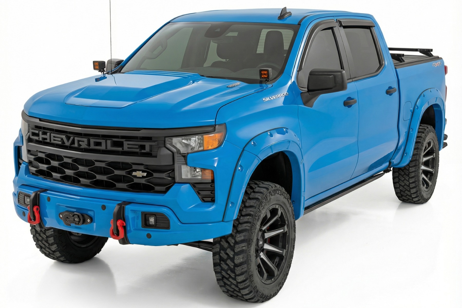 Bumper Cover | GLT Glacier Blue | Chevy Silverado 1500 2WD/4WD (2023-2026) — view 3