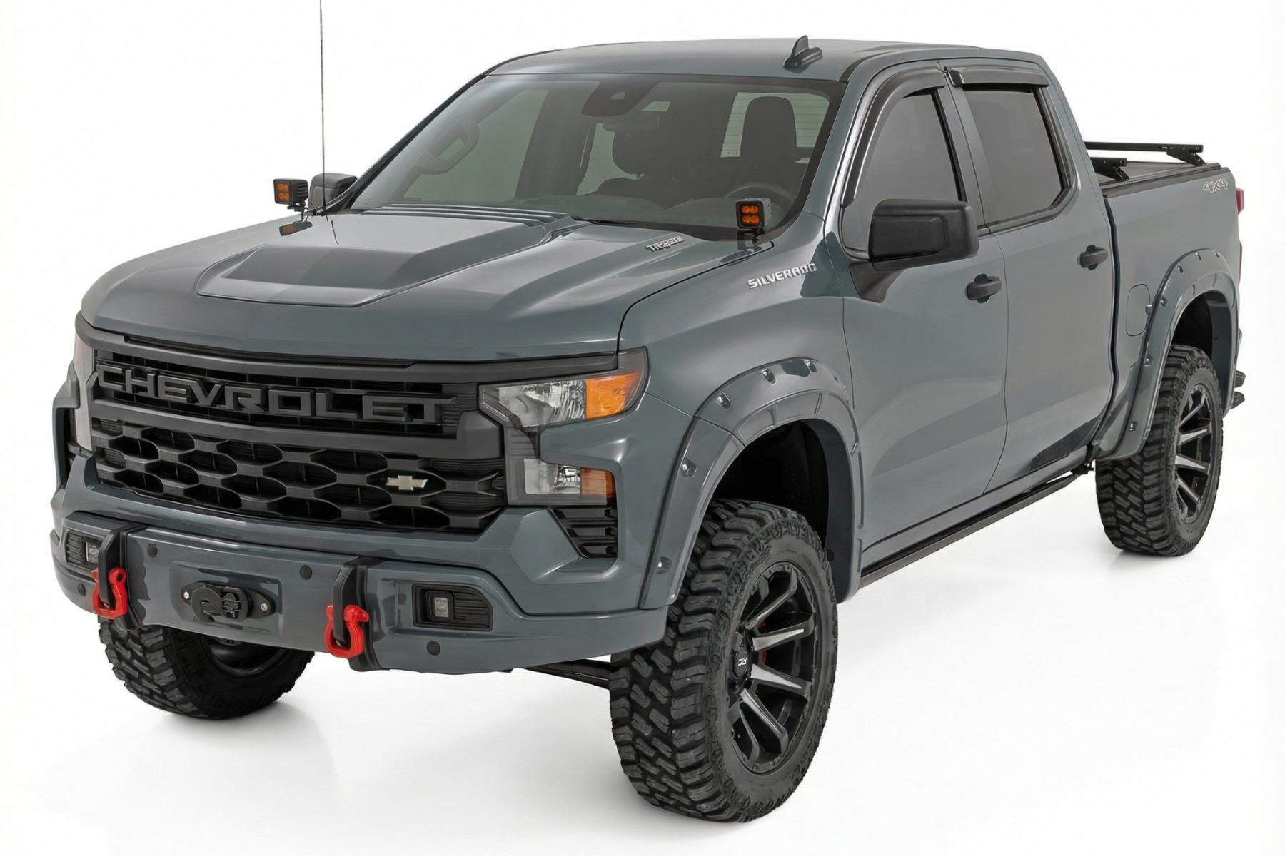 Front FXS Bumper | 12000S | GBD Cypress Gray | Chevy Silverado 1500 (23-26) — view 3