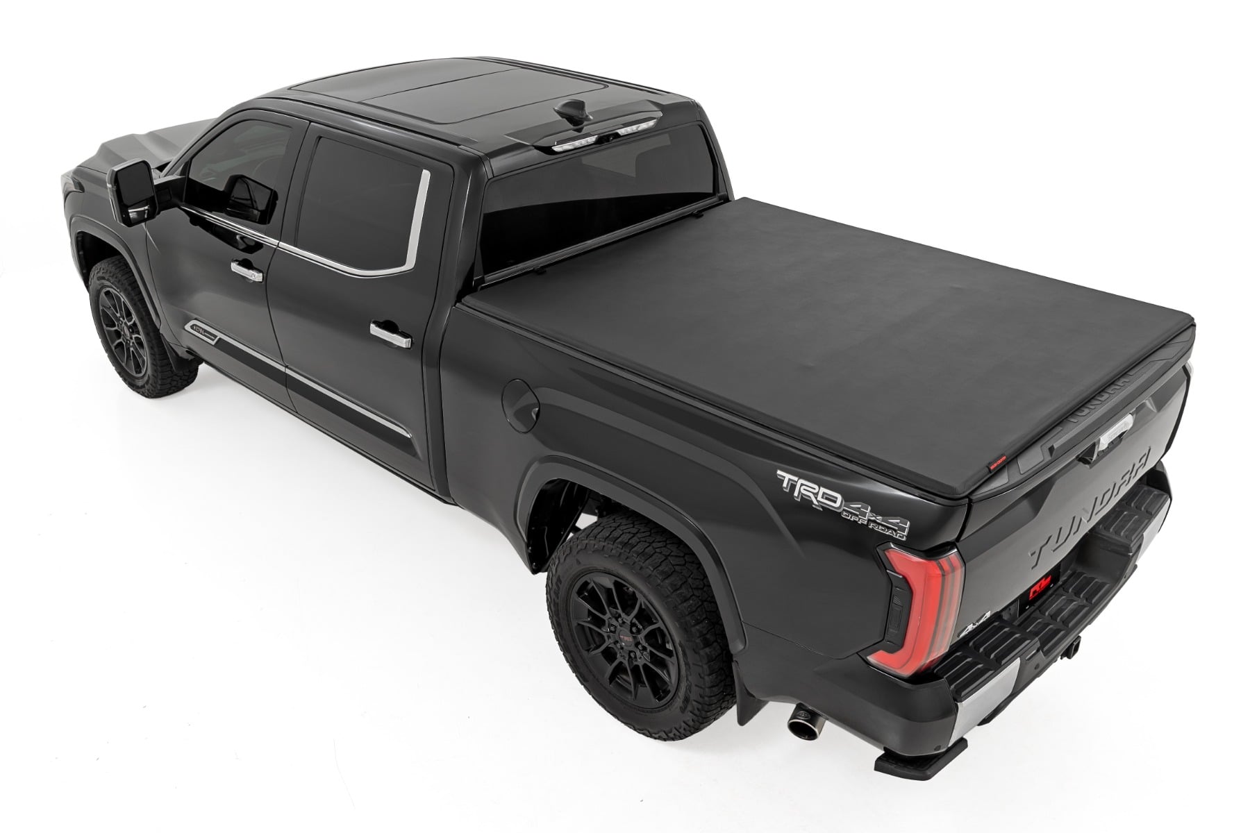 Soft Tri-Fold Bed Cover | With & W/O OE Rails | 6'7" Bed | Toyota Tundra (22-26) — view 3