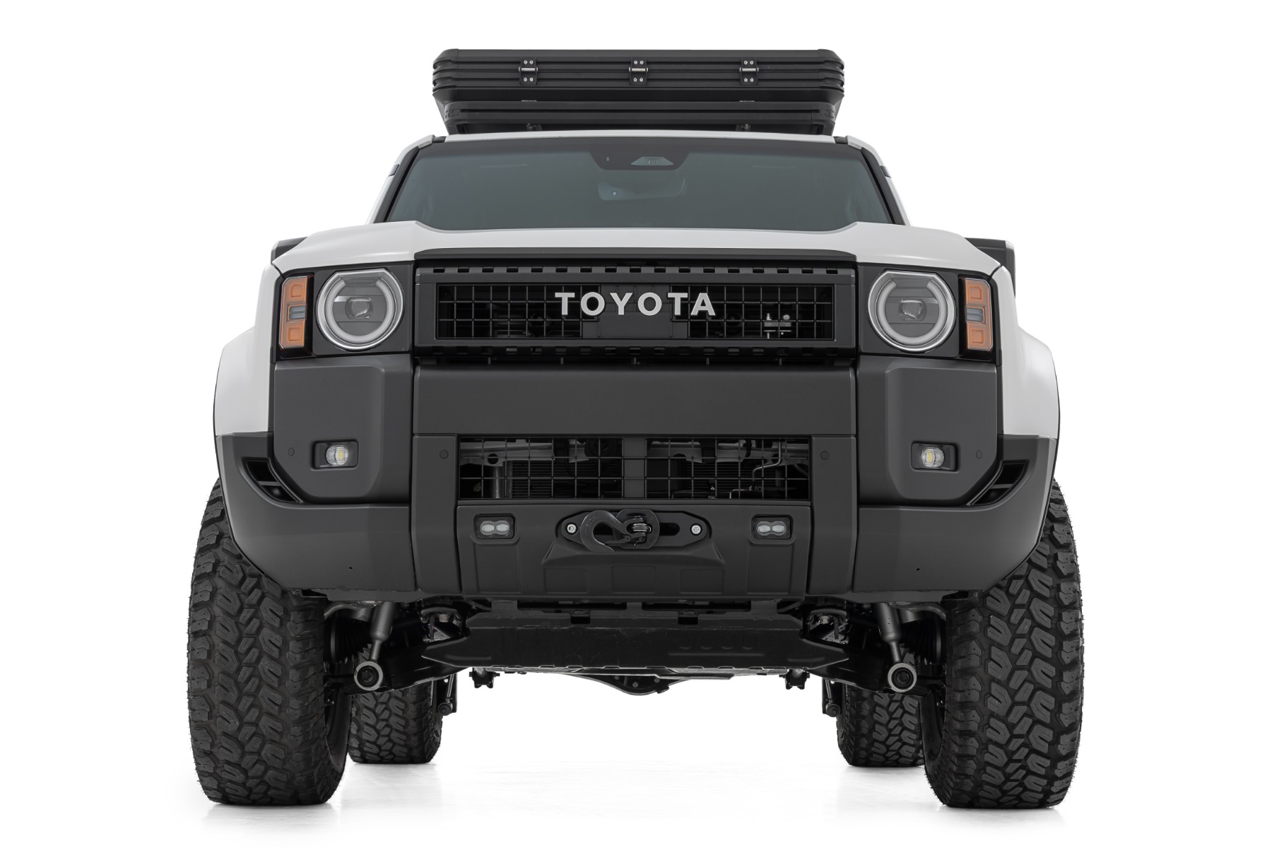 FXS Hidden Winch Mount | Yellow SAE | Fog | Toyota Land Cruiser 4WD (24-26) — view 4