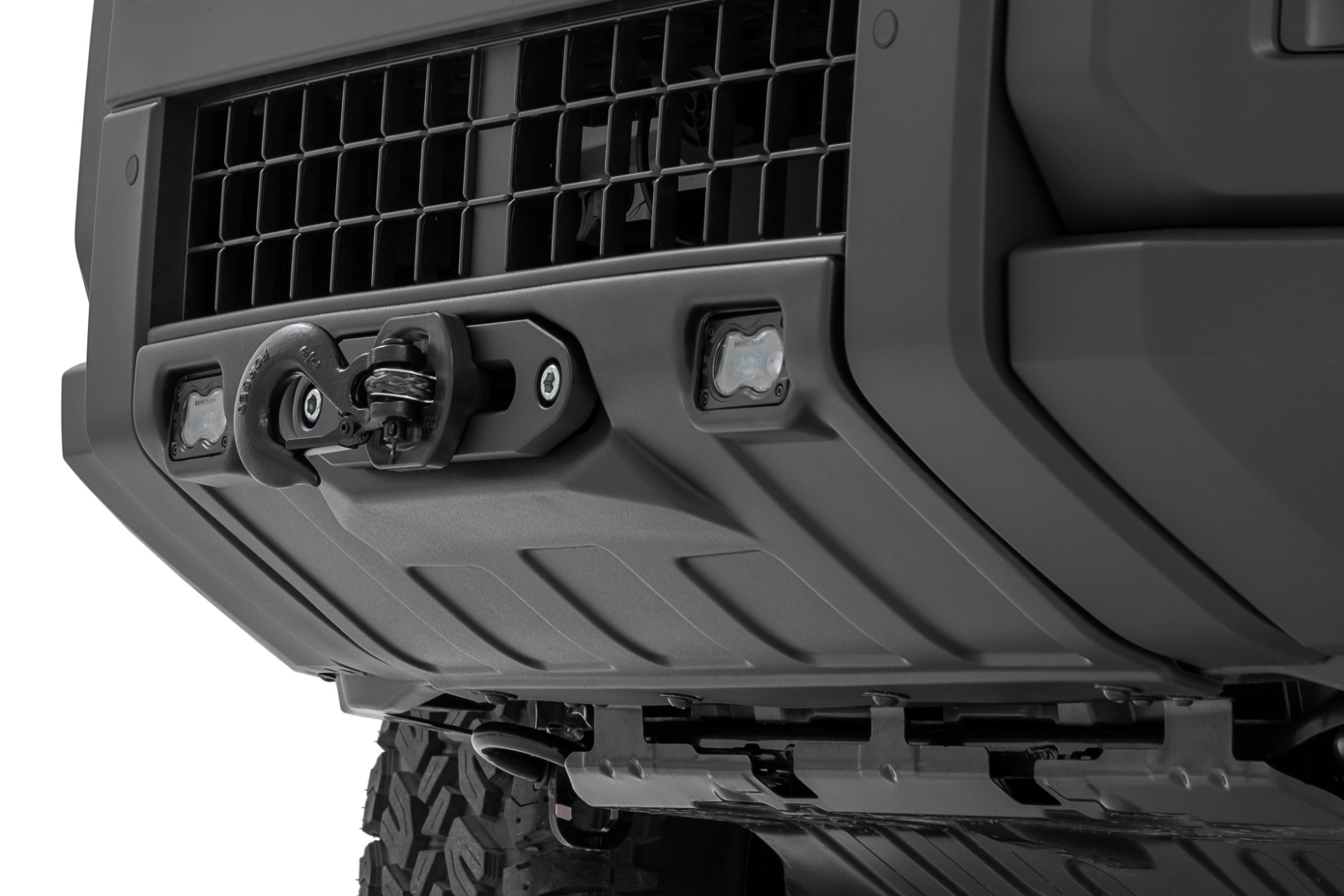 FXS Hidden Winch Mount | White SAE | Fog | Toyota Land Cruiser 4WD (24-26) — view 2
