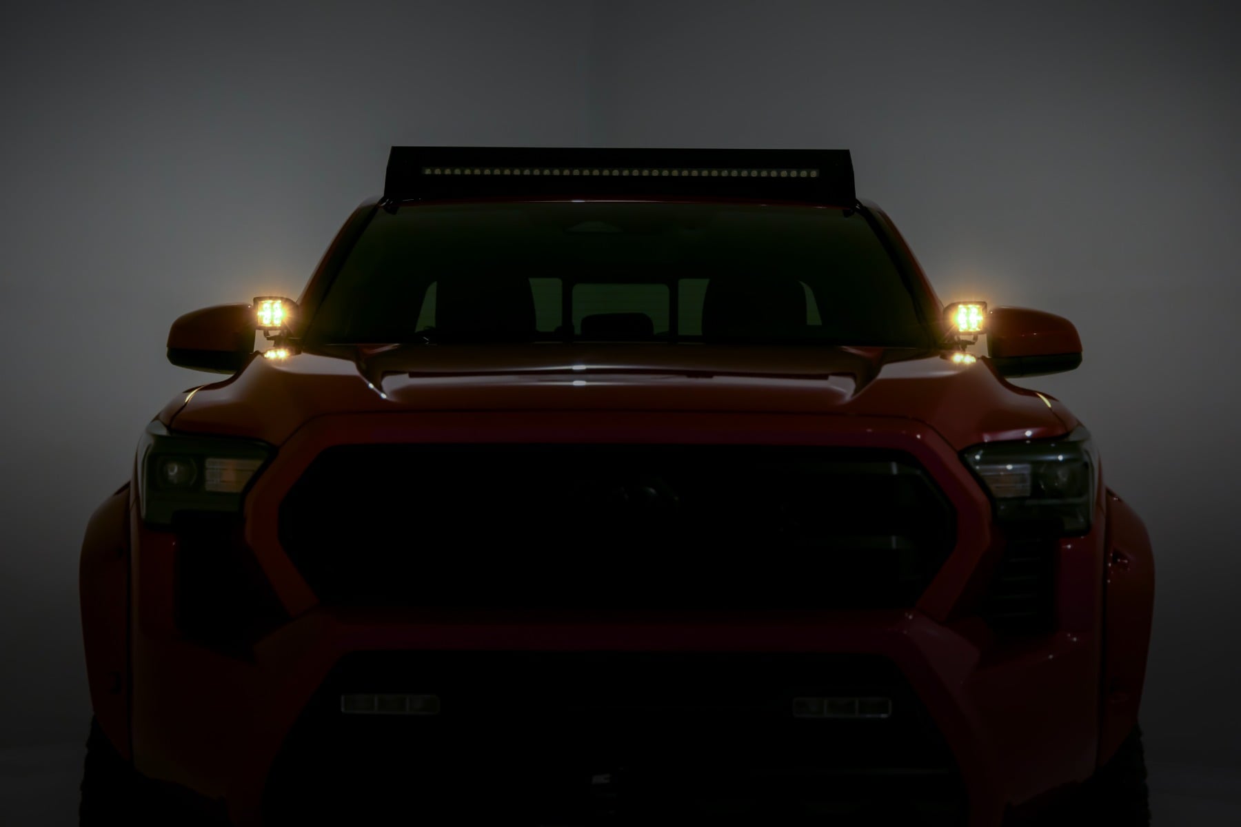LED Light Kit | Ditch Mount | 2" Black Pair | Amber DRL | Toyota Tacoma (24-26) view 6