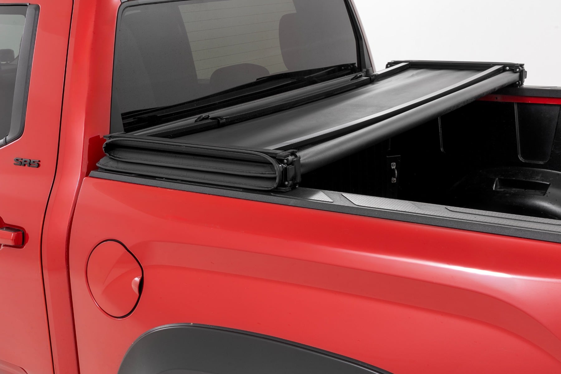 Soft Tri-Fold Bed Cover | 5'7" Bed | with and w/o OE Rail | Toyota Tundra (22-26) — view 3