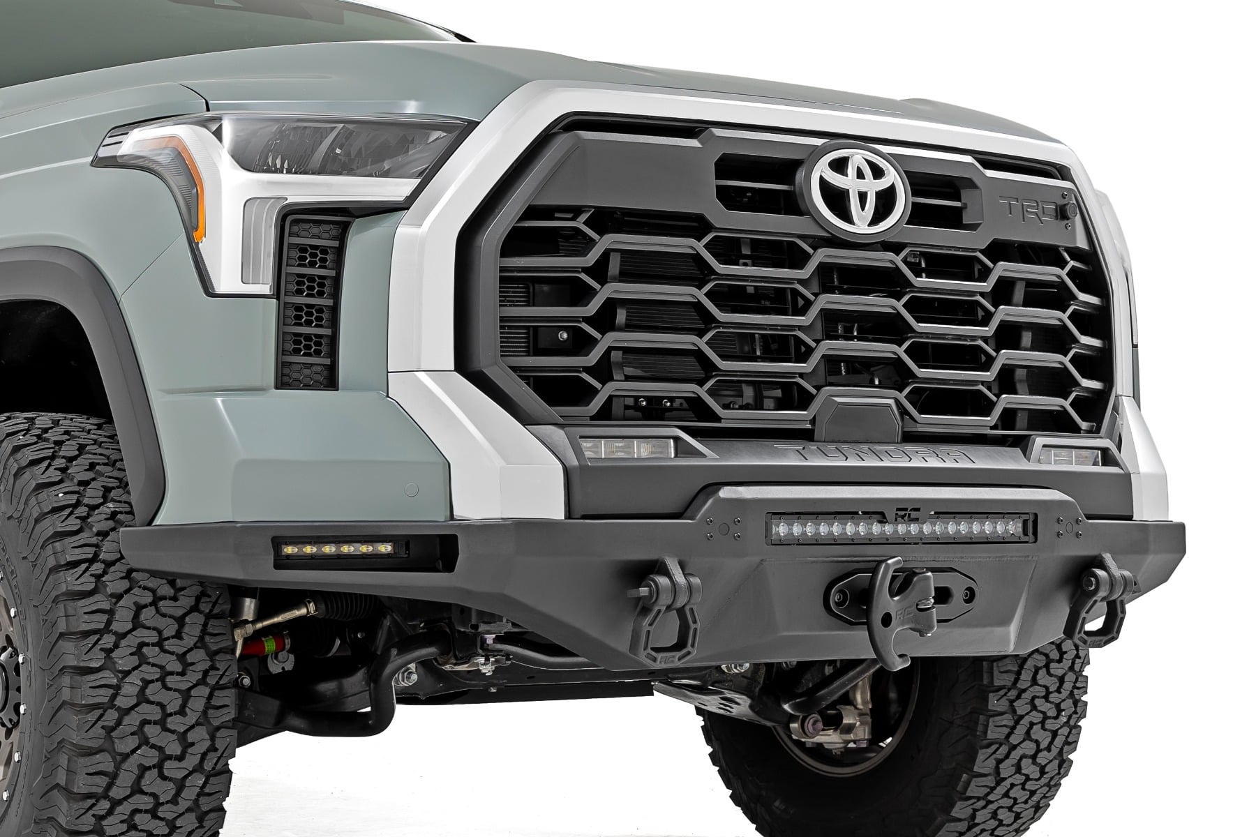 Hybrid Front Bumper | 12000S | Blk LED w/ White DRL | Toyota Tundra (22-26) — view 3