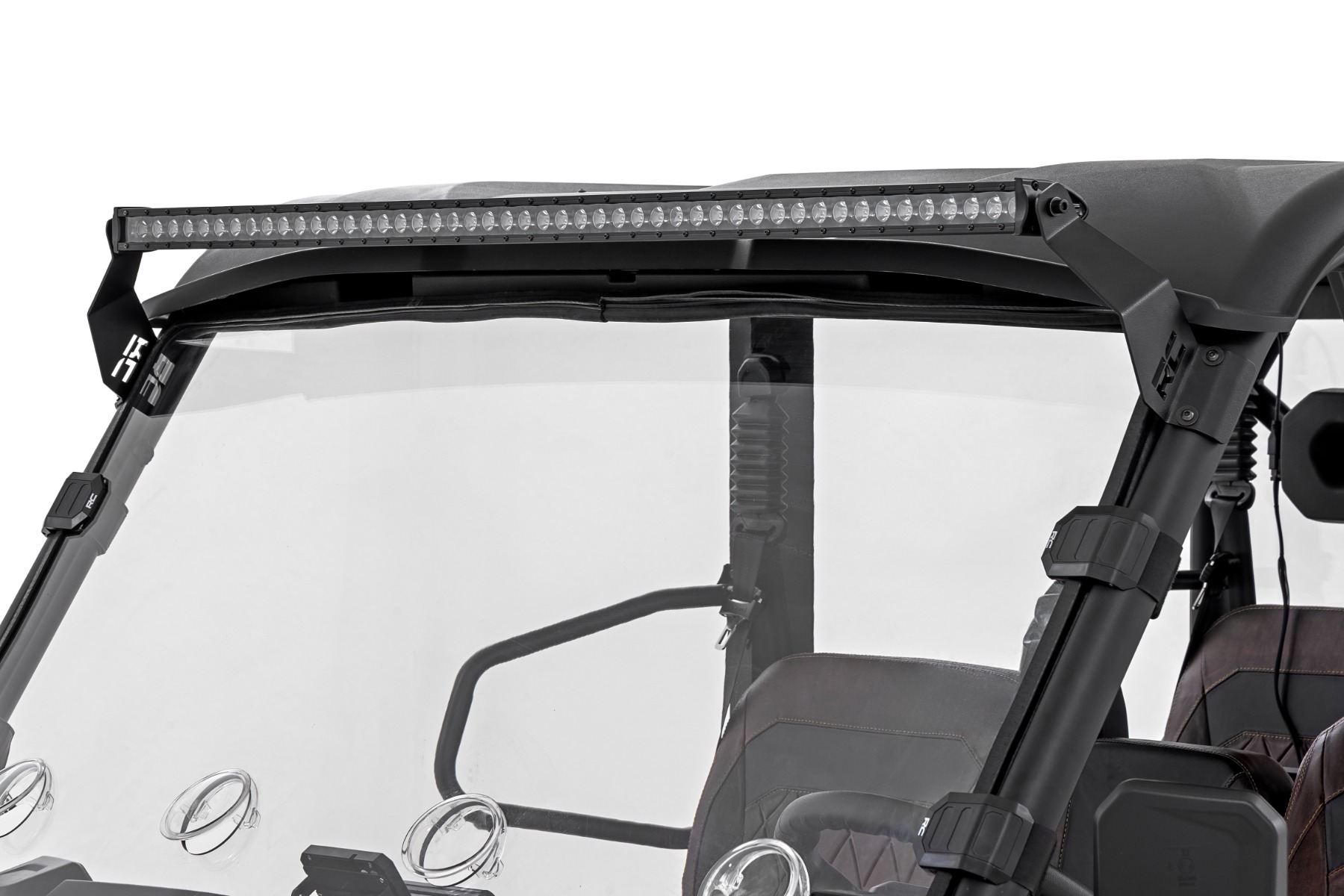 LED Light Mount | 50" Black Single Row | CFMOTO UFORCE U10 Pro — view 4