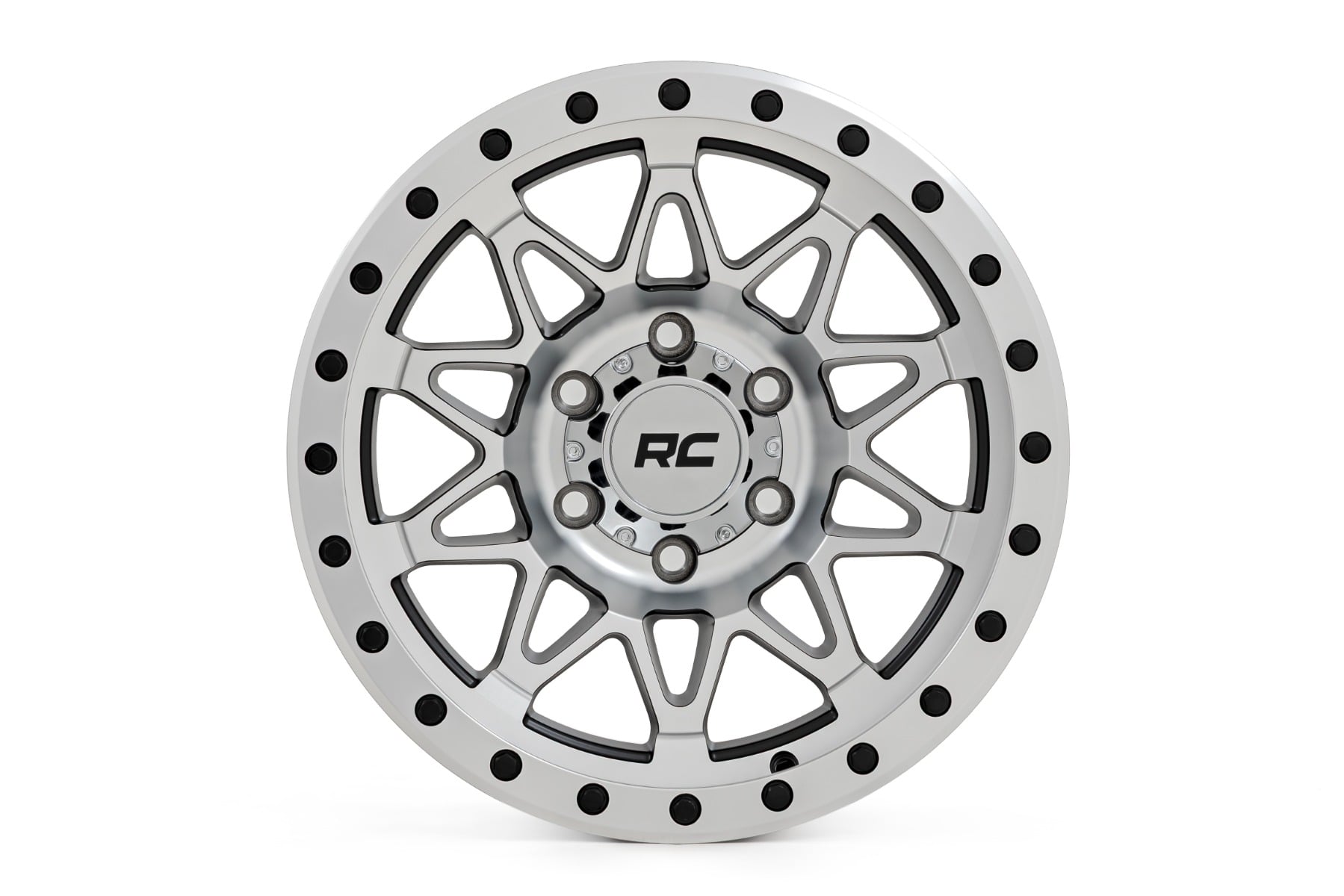 Rough Country 78 Series Wheel | Simulated Beadlock | Full Machine | 17x8.5 | 6x5.5 | +0mm — view 2
