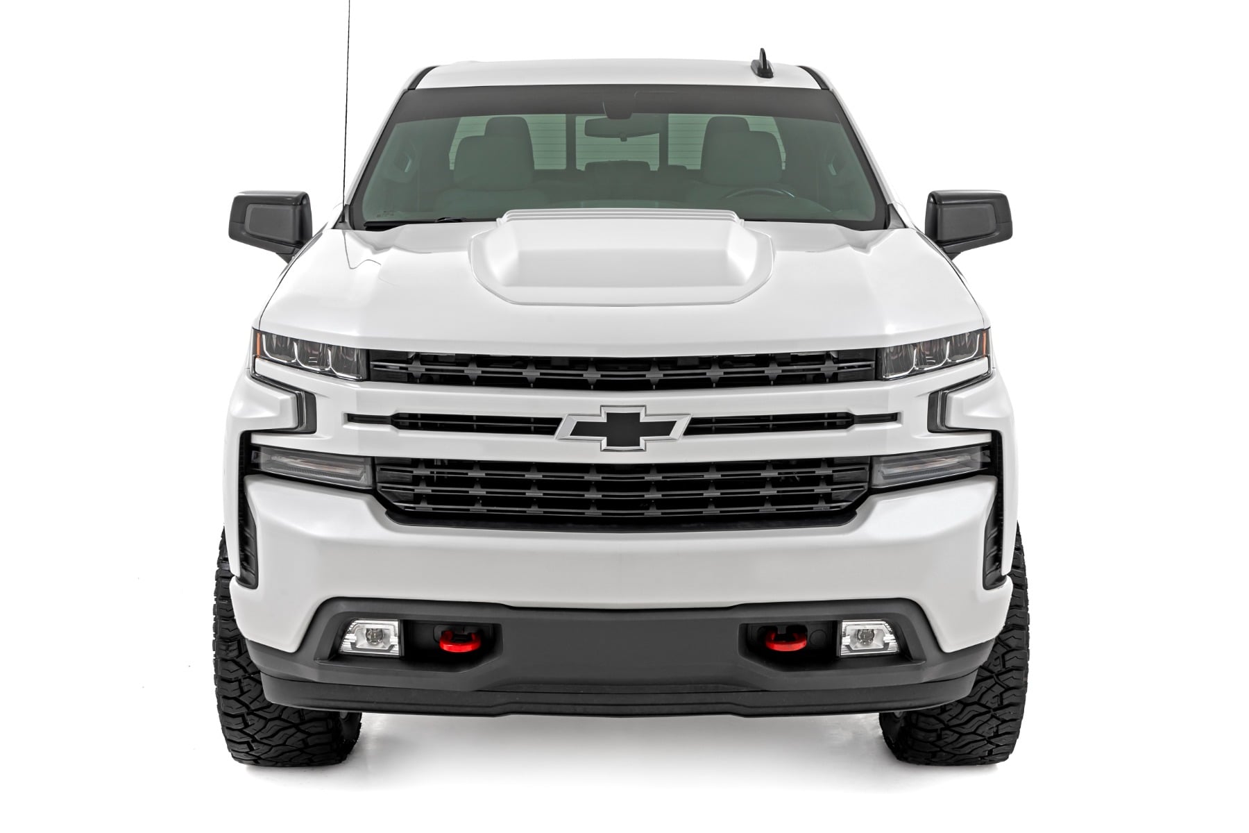 Hood Scoop | GAZ Summit White | Chevy Silverado 1500 2WD/4WD (2019-2026) view 2