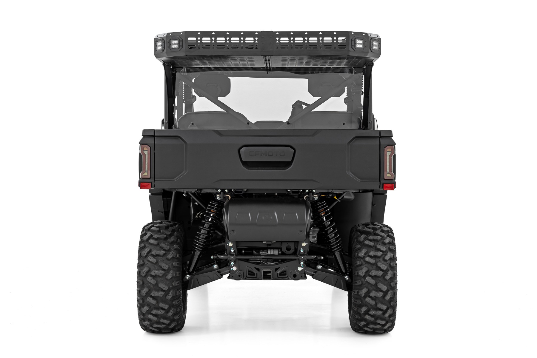 Cargo Rack | Dual 2" Black LED Pairs | Flush Mount | CFMOTO U10 1000 PRO — view 4