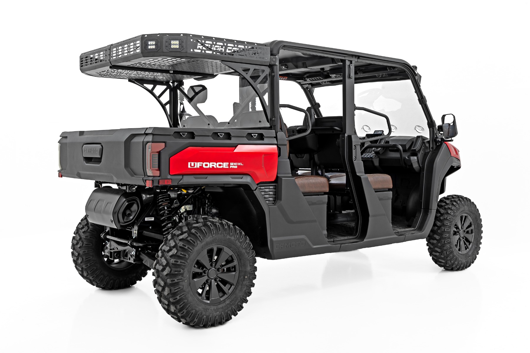 Cargo Rack | Dual 2" Black LED Pairs | Flush Mount | CFMOTO U10 1000 PRO — view 3