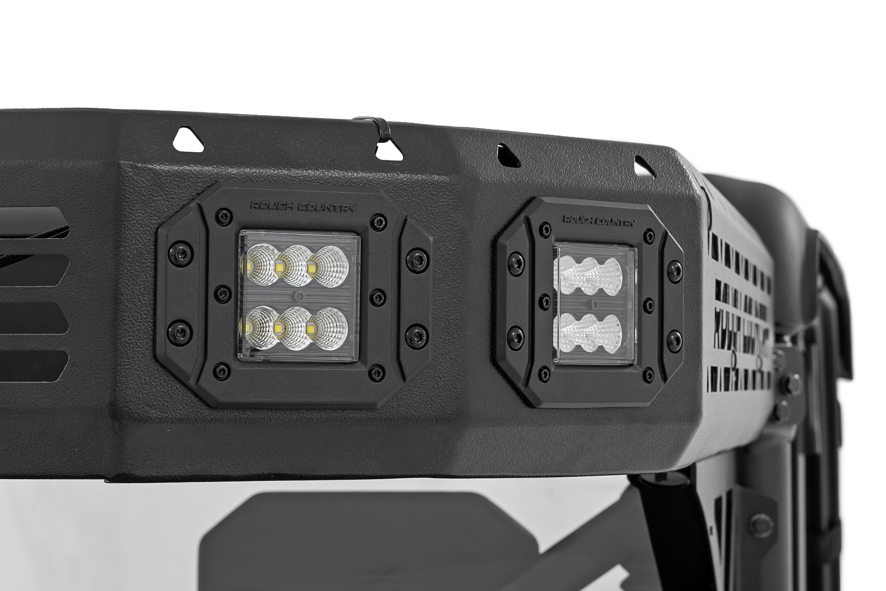 Cargo Rack | Dual 2" Black LED Pairs | Flush Mount | CFMOTO U10 1000 PRO — view 6