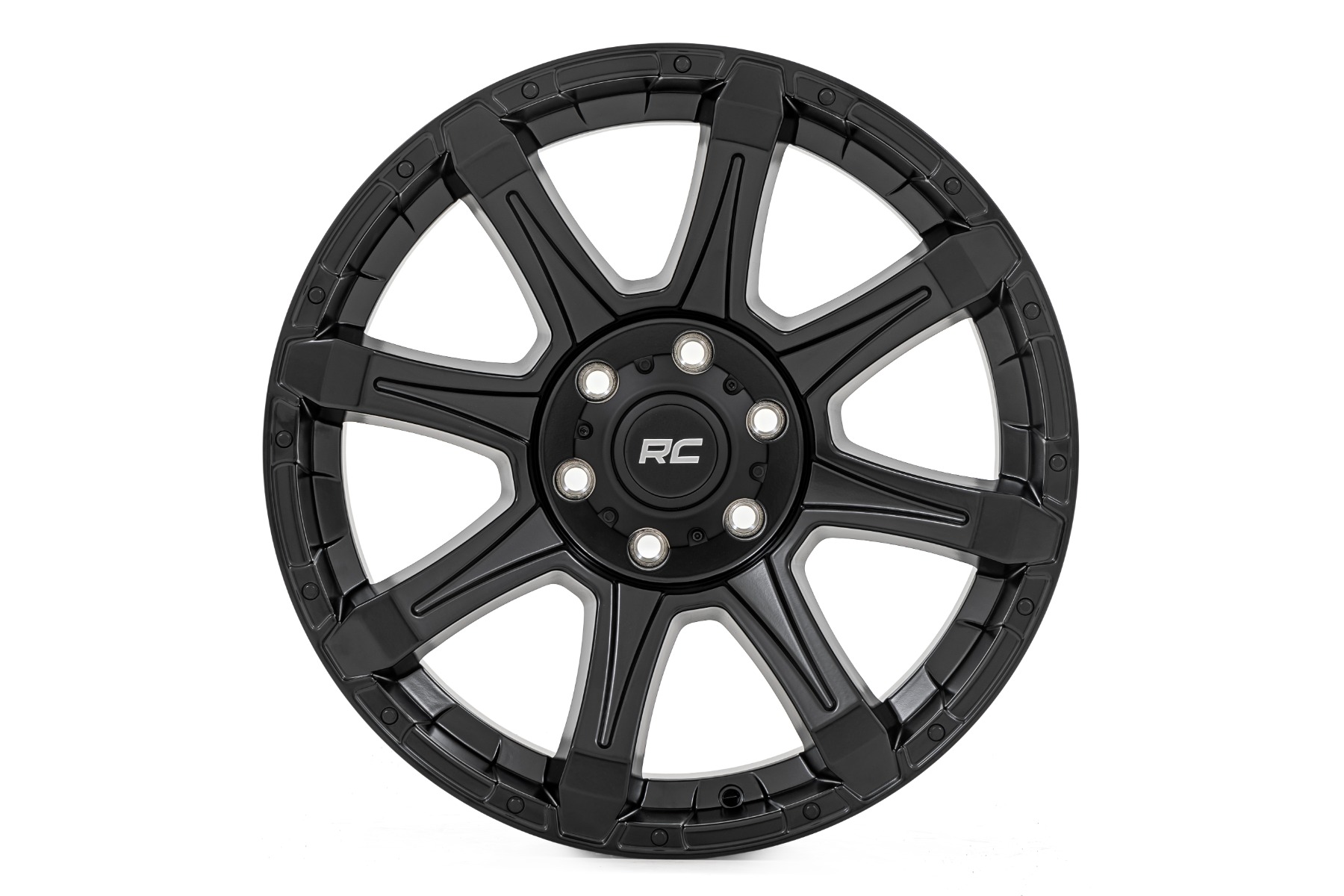 Rough Country 81 Series Wheel | One-Piece | Semi Gloss Black