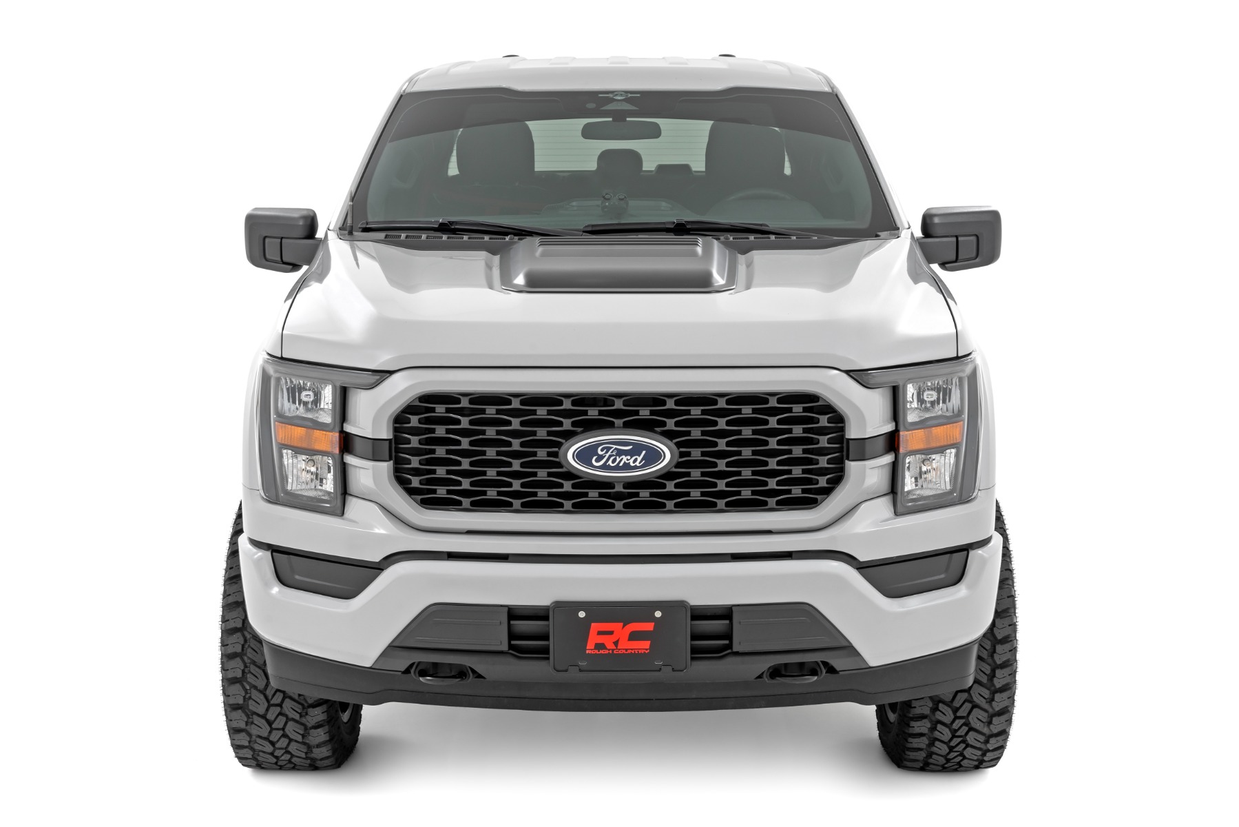 Hood Scoop | D1 Stone Gray | Ford F-150 2WD/4WD (2021-2026) — view 2