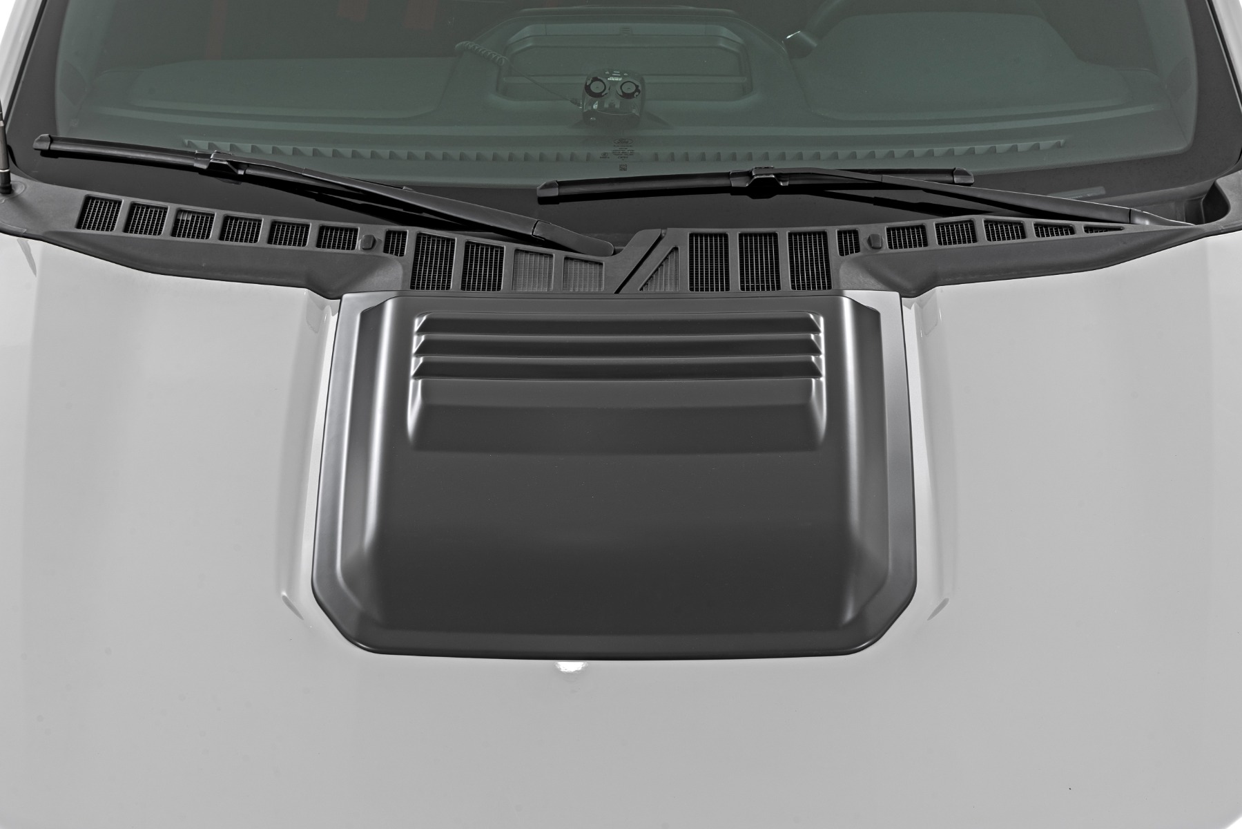 Hood Scoop | JS Iconic Siver | Ford F-150 2WD/4WD (2021-2026) — view 3