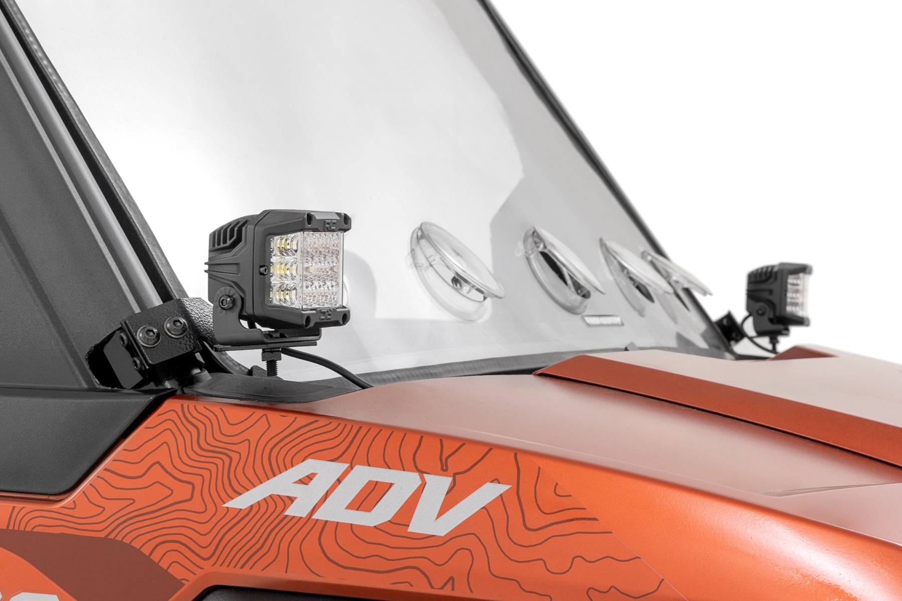LED Light Kit | Front Mount | 2" Black Pair | Amber DRL | Polaris XPEDITION XP 5 — view 2