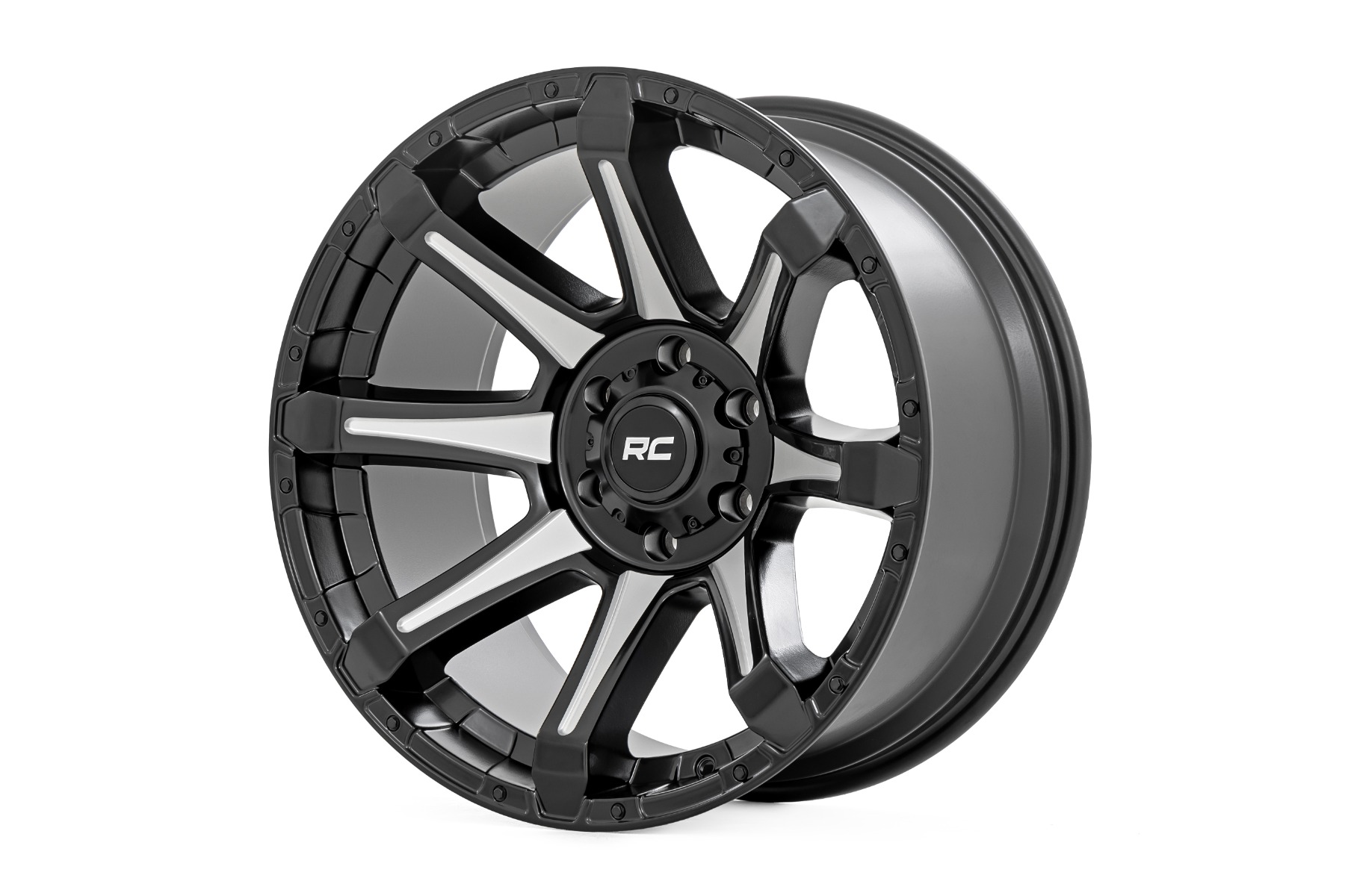 Rough Country 81 Series Wheel | One-Piece | Semi Gloss Black